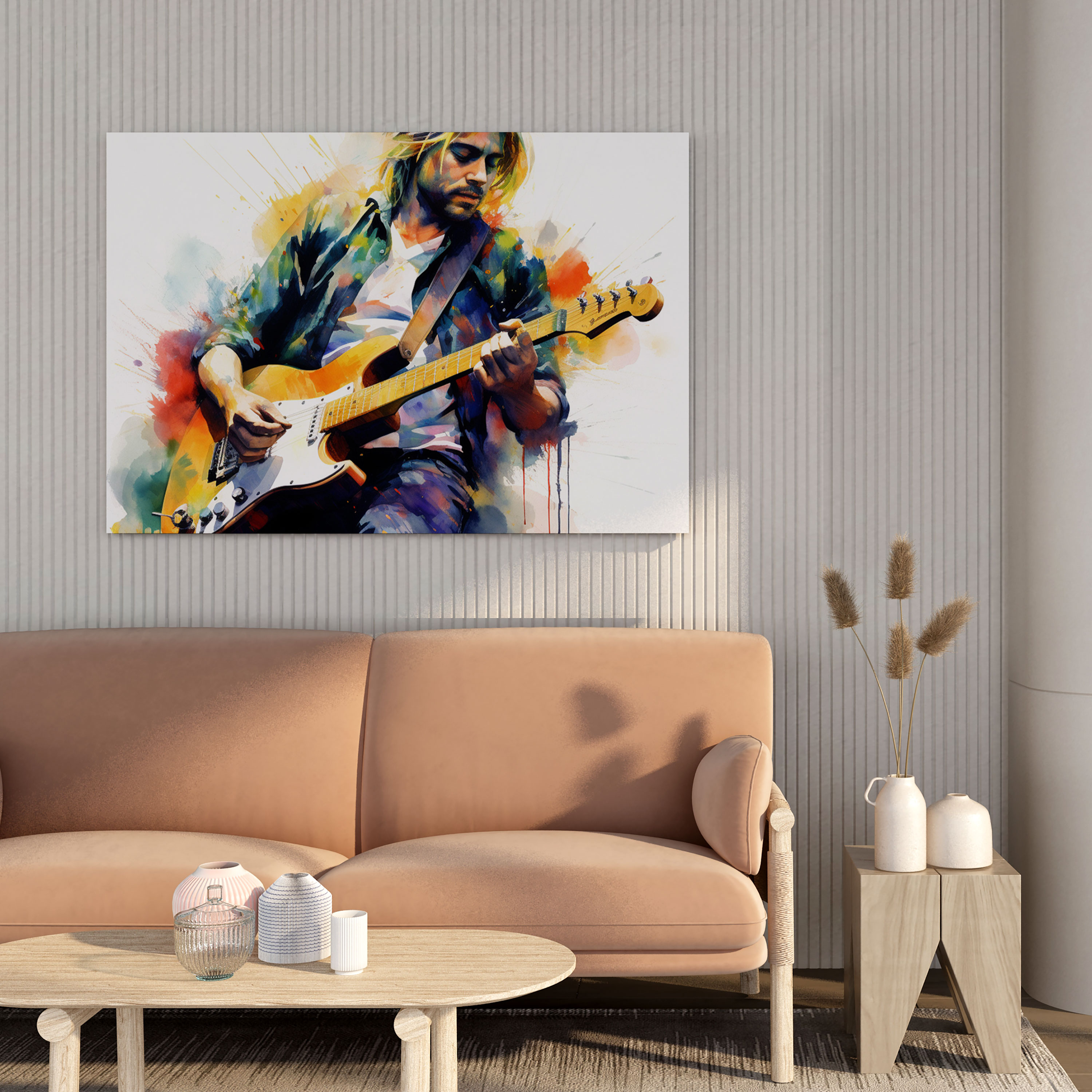 Kurt Cobain Canvas Print - Kurt Cobain, Canvas, Kurt Cobain, Wall Art