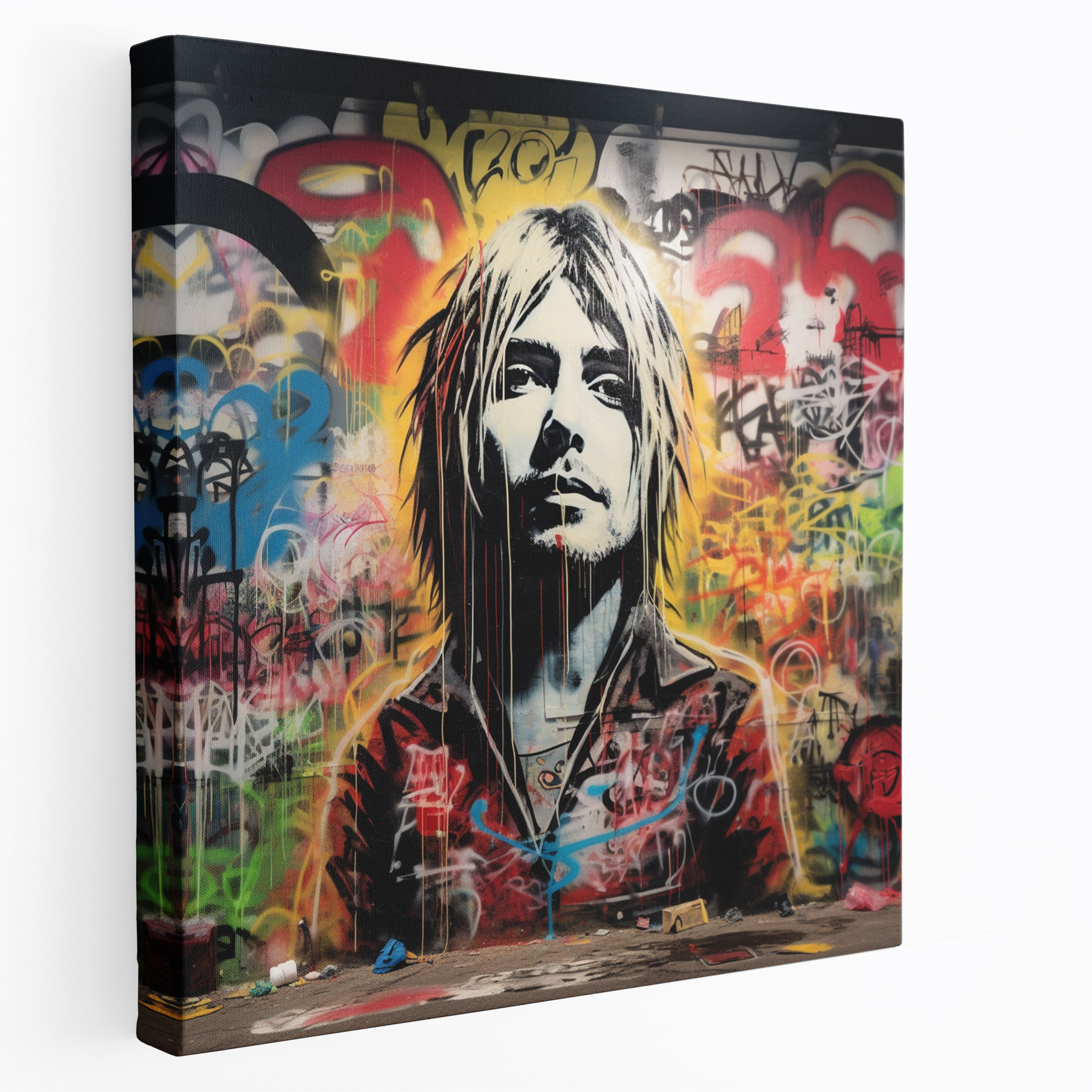 Kurt Cobain Wall Art - Kurt Cobain, Canvas Wall Art, Wall Decoration, Home Decoration