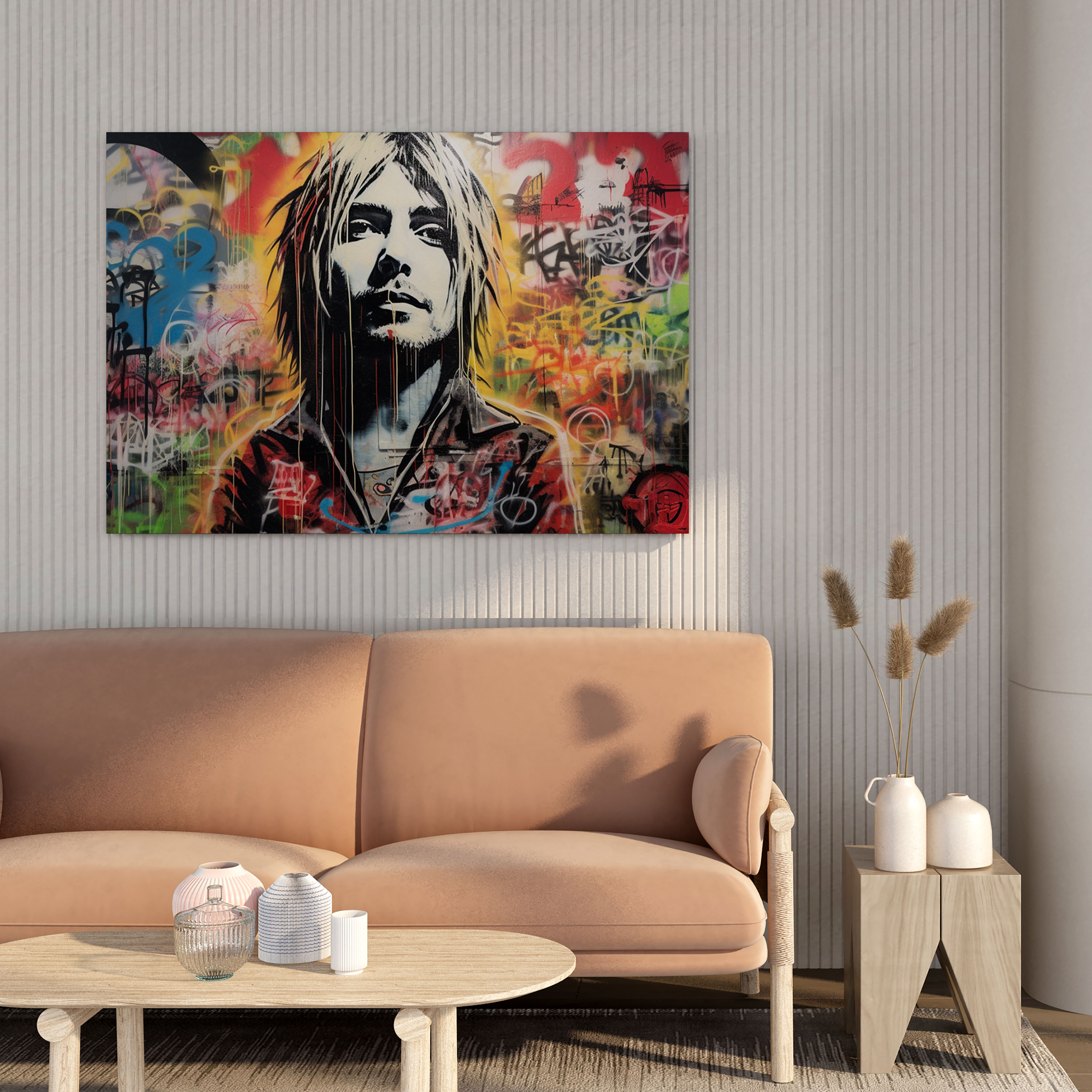 Kurt Cobain Wall Art - Kurt Cobain, Canvas Wall Art, Wall Decoration, Home Decoration