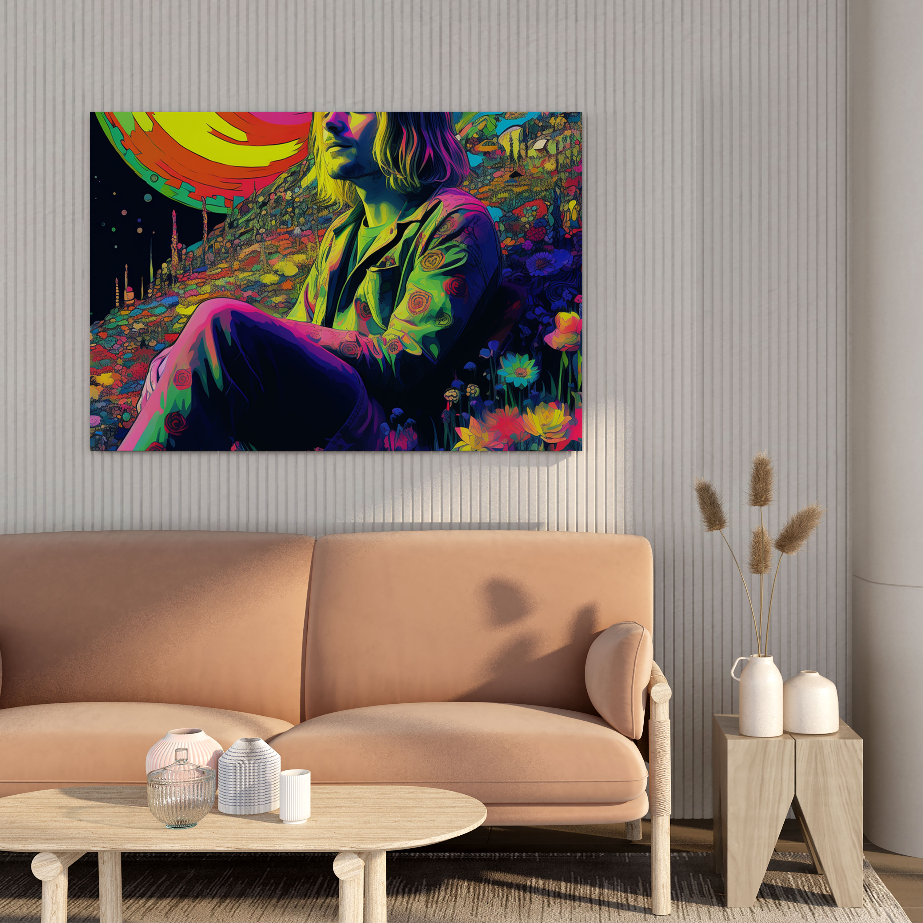 Kurt Cobain Canvas Print - Kurt Cobain, Wall Art, Artistic Imagination, Canvas Print