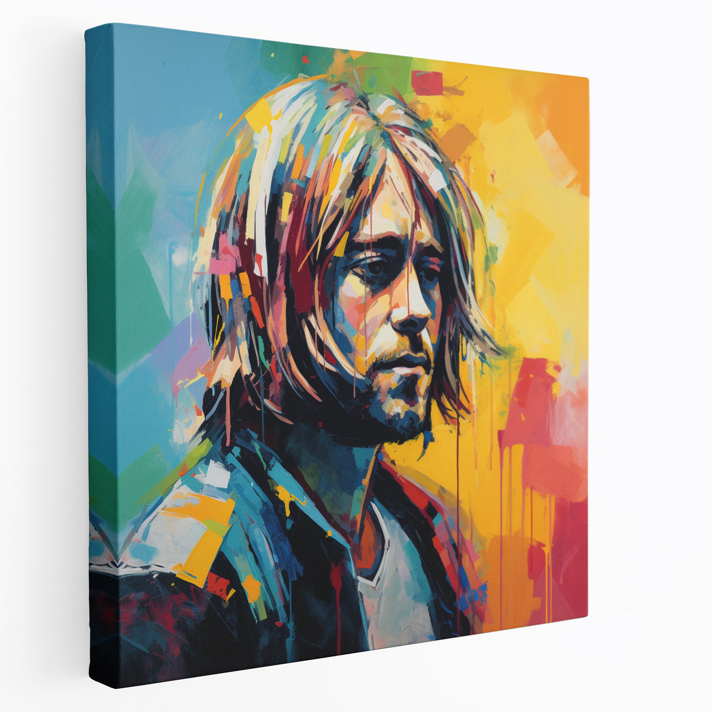 Kurt Cobain Canvas Print - Kurt Cobain, Home Decoration, Wall Decoration, Wall Art