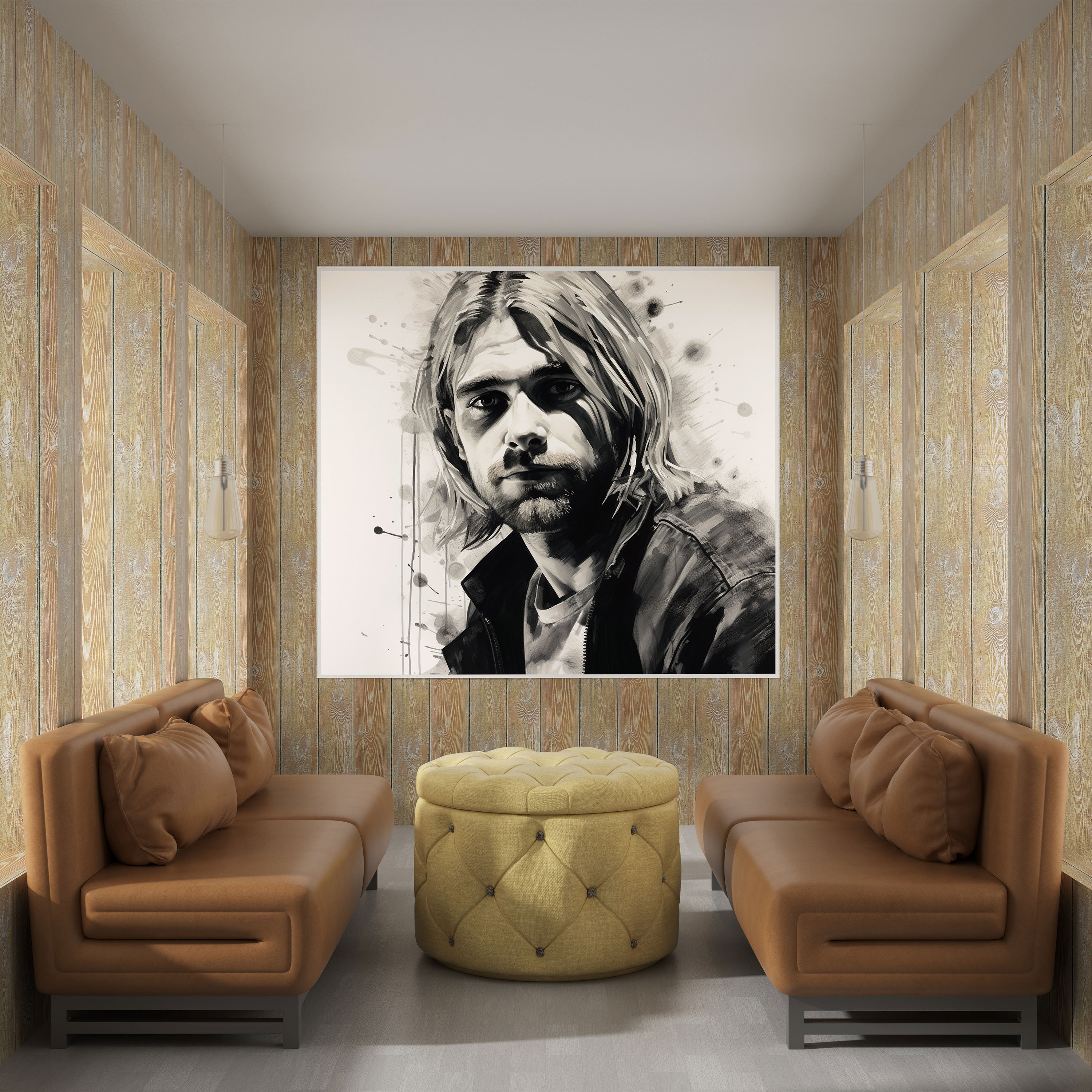 Kurt Cobain Wall Art - Kurt Cobain, Kurt Cobain, Home Decoration, Wall Decoration
