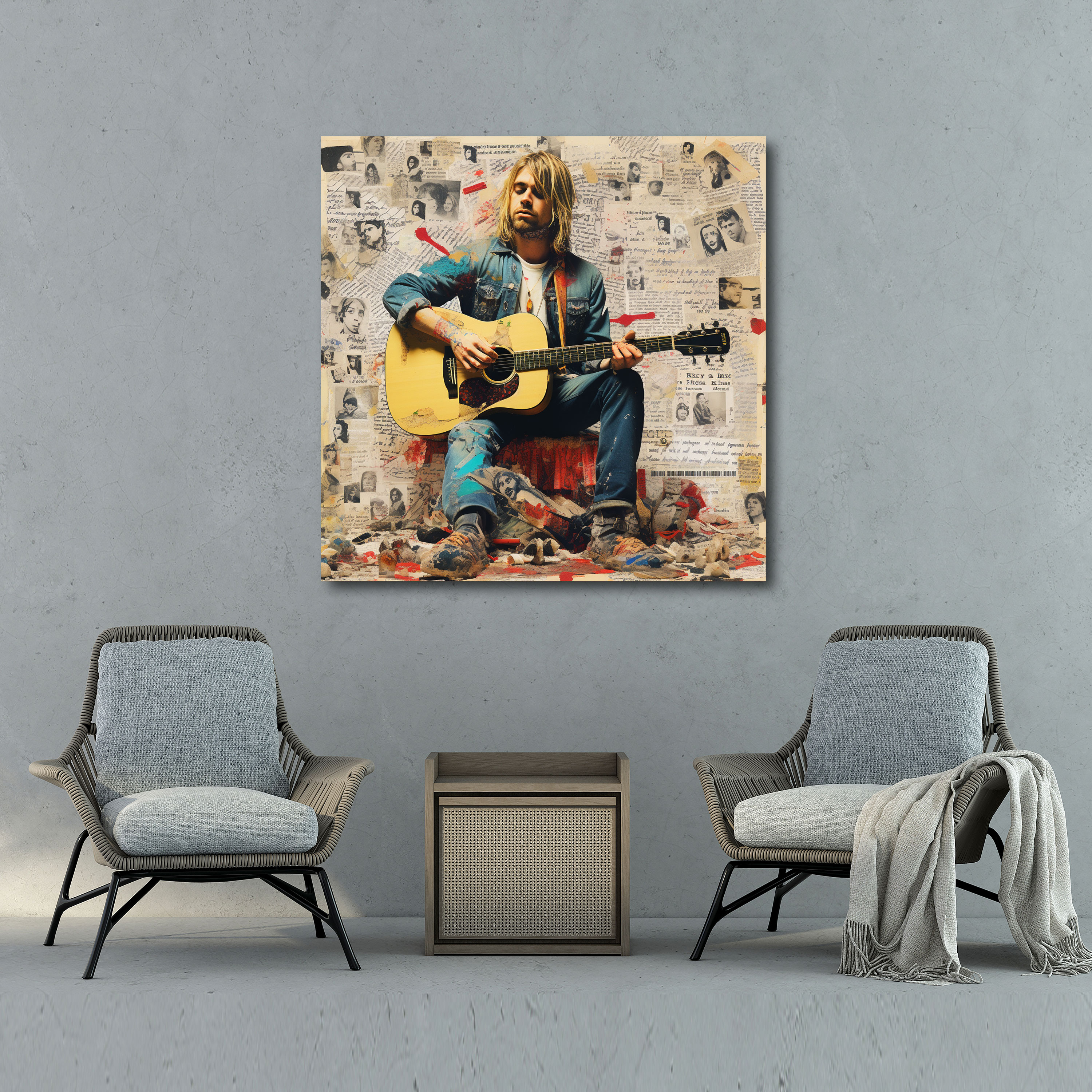Kurt Cobain Wall Decoration - Kurt Cobain, Kurt Cobain, Nirvana, Kurt Cobain Lyrics