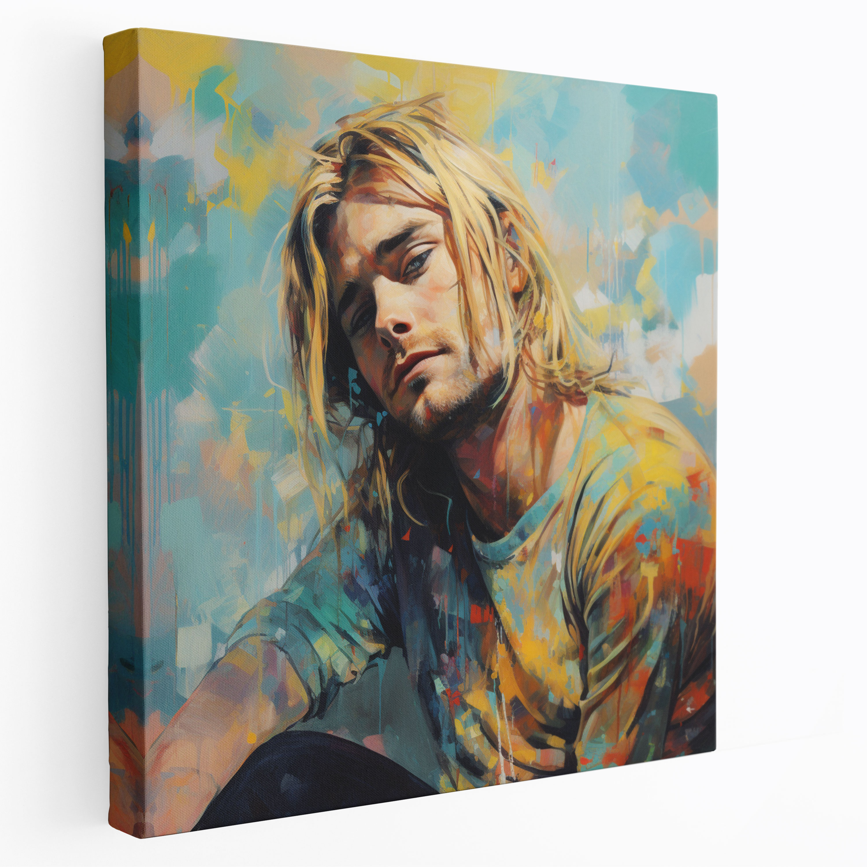 Kurt Cobain Canvas Print - Kurt Cobain, Nirvana, Wall Art, Wall Decoration