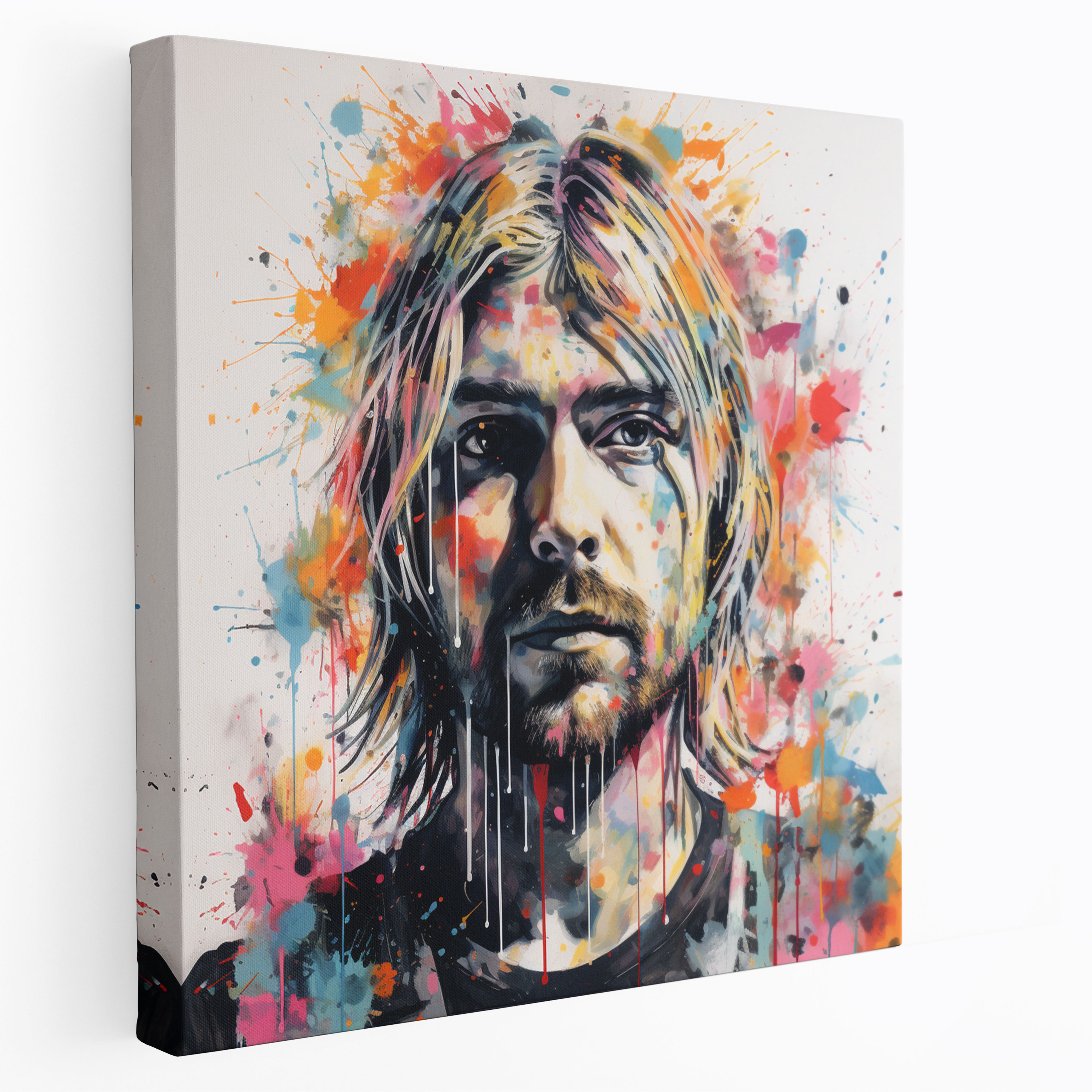 Kurt Cobain Wall Art - Kurt Cobain, Kurt Cobain Art, Canvas Print, Rebellion