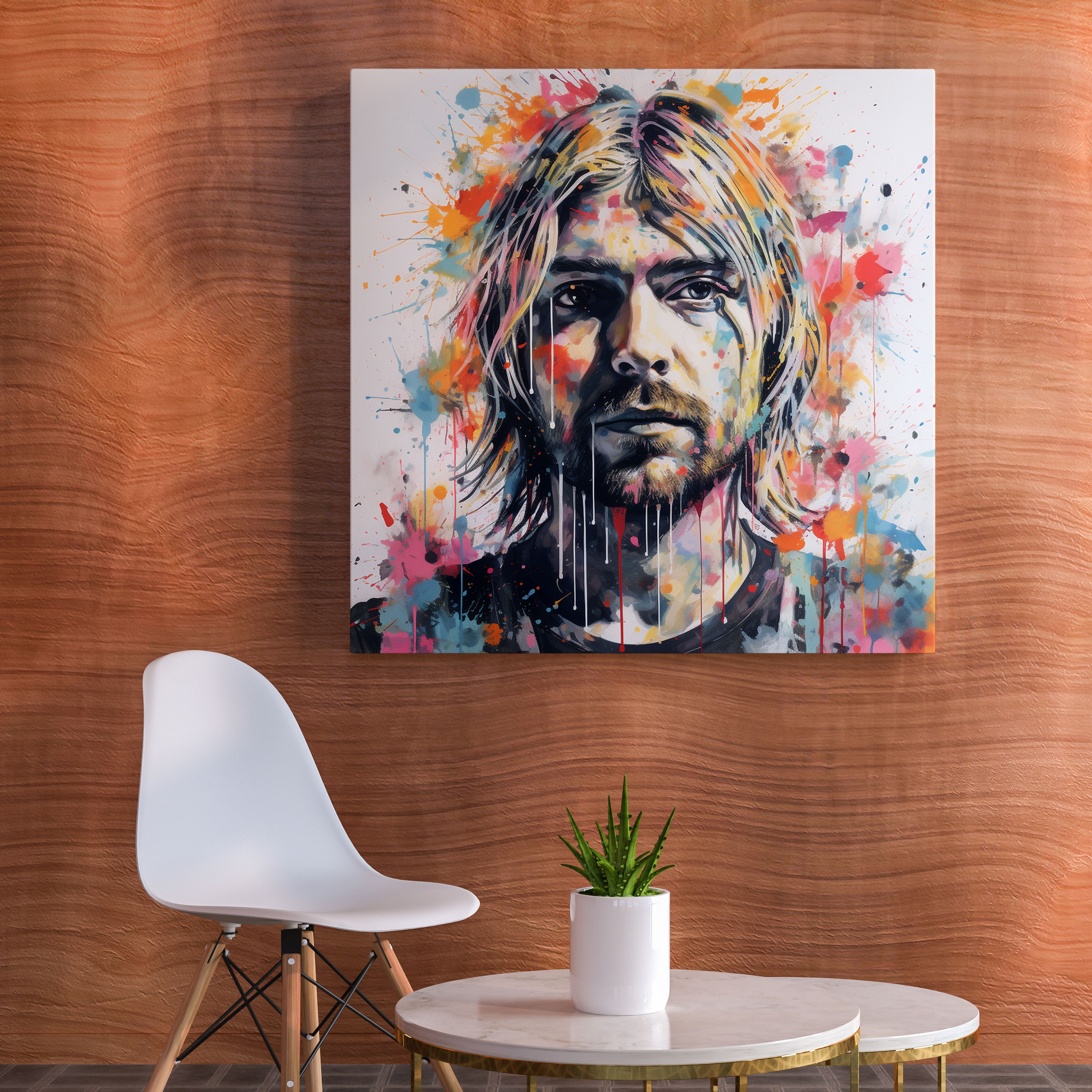 Kurt Cobain Wall Art - Kurt Cobain, Kurt Cobain Art, Canvas Print, Rebellion