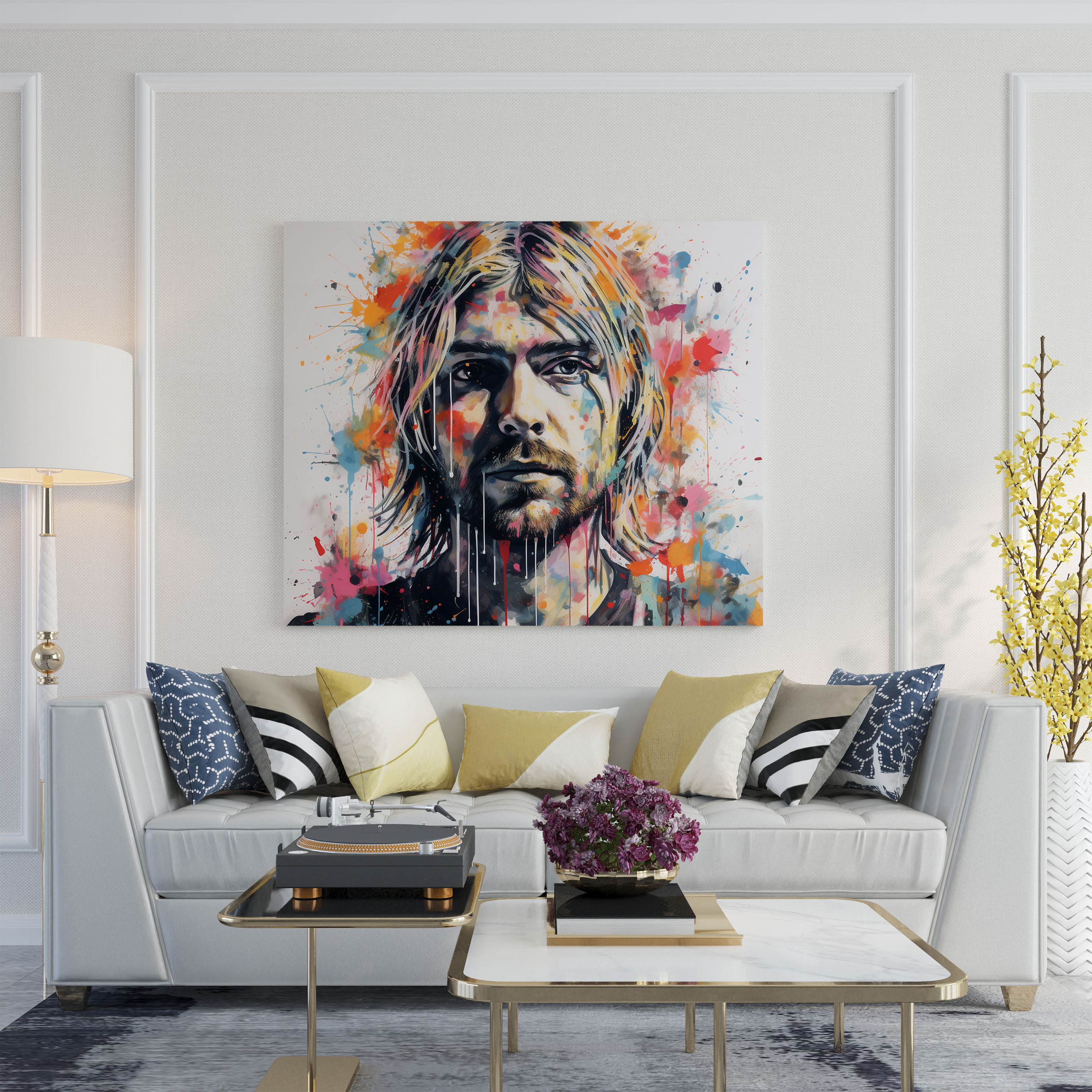 Kurt Cobain Wall Art - Kurt Cobain, Kurt Cobain Art, Canvas Print, Rebellion