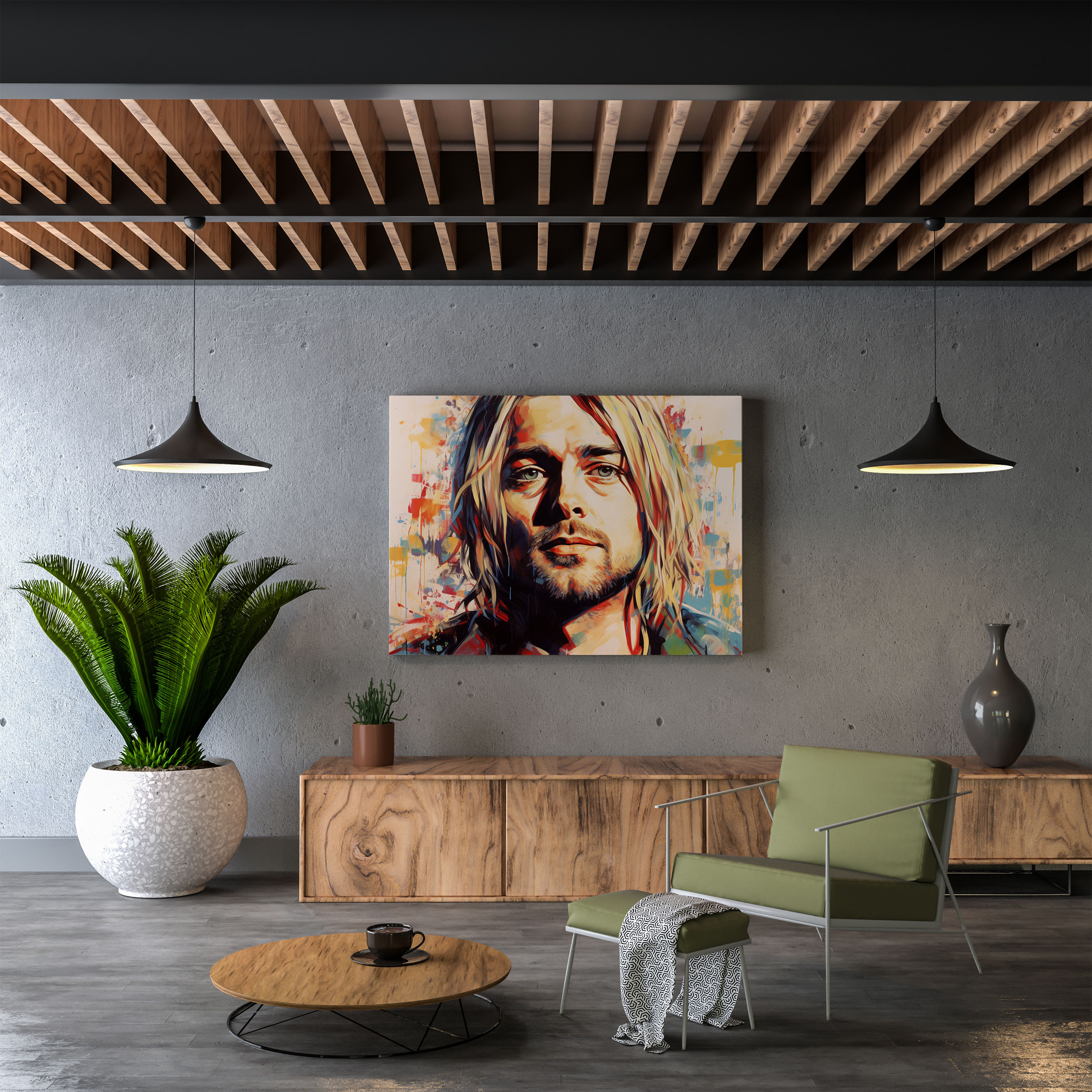 Kurt Cobain Wall Decoration - Kurt Cobain, Kurt Cobain, Kurt Cobain Art, Rock
