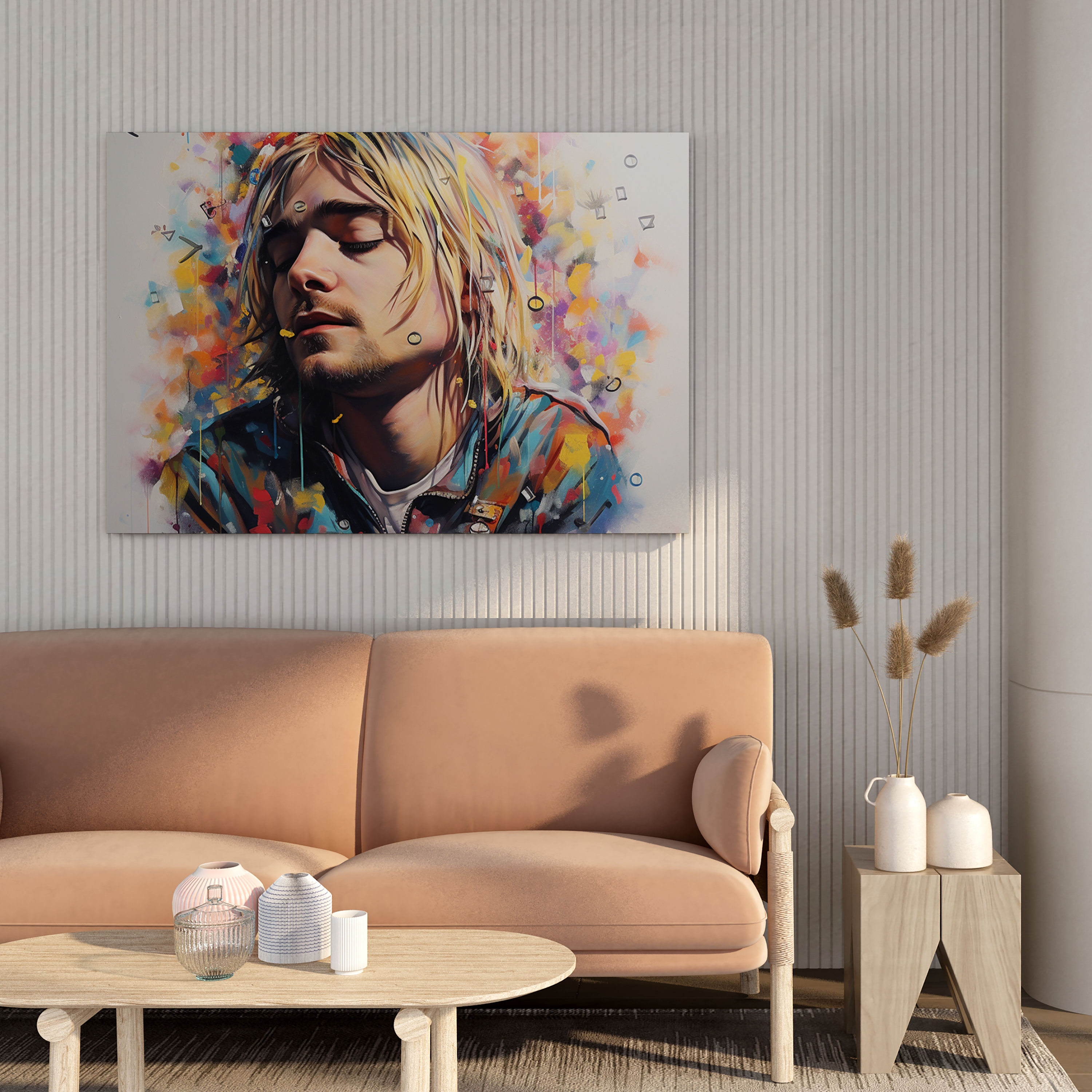 Kurt Cobain Wall Decoration - Kurt Cobain, Artistic Vision, Kurt Cobain Art, Home Decoration