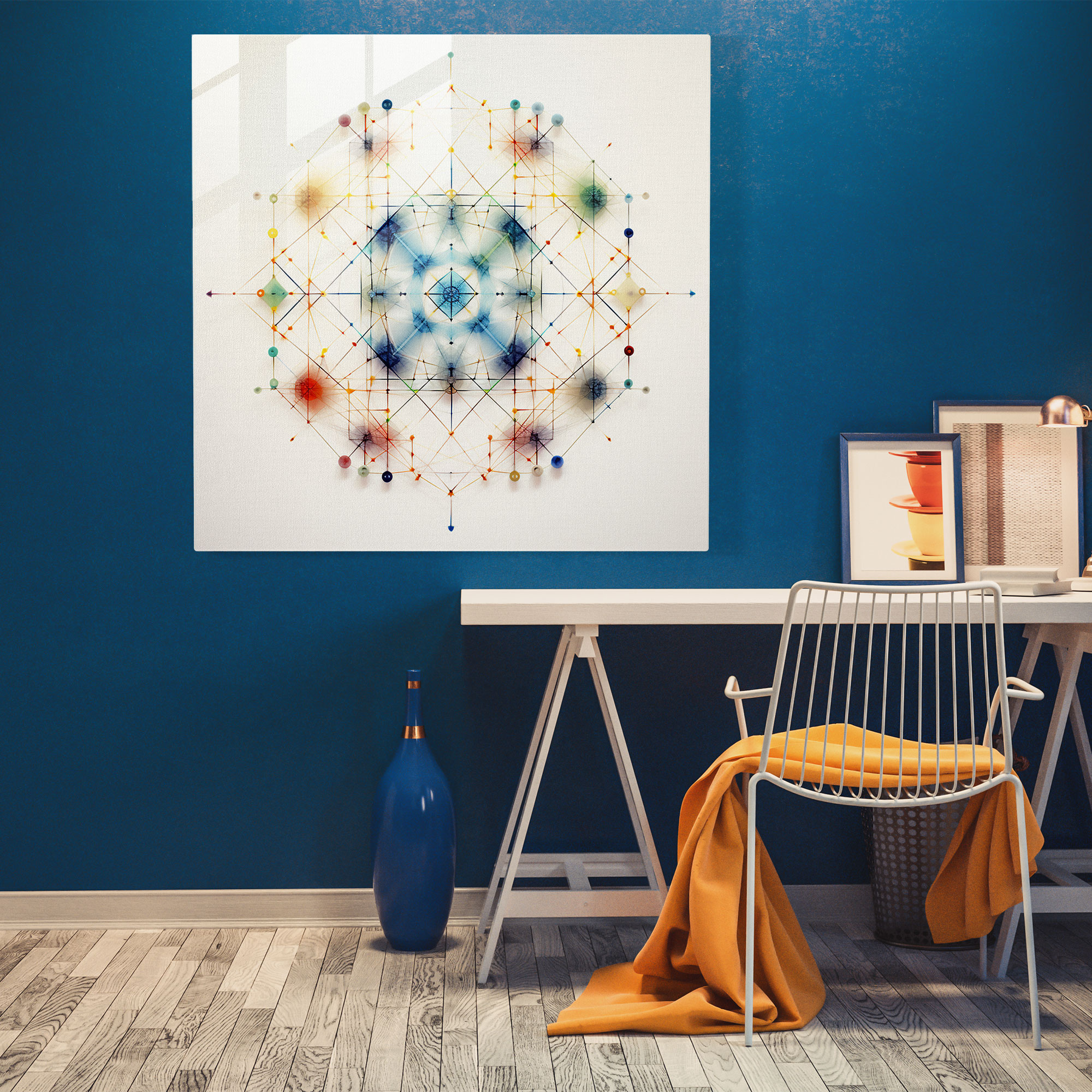 Laws Of Geometry Glass Print - Law, Intricate Web, Glass Art, Legal Systems