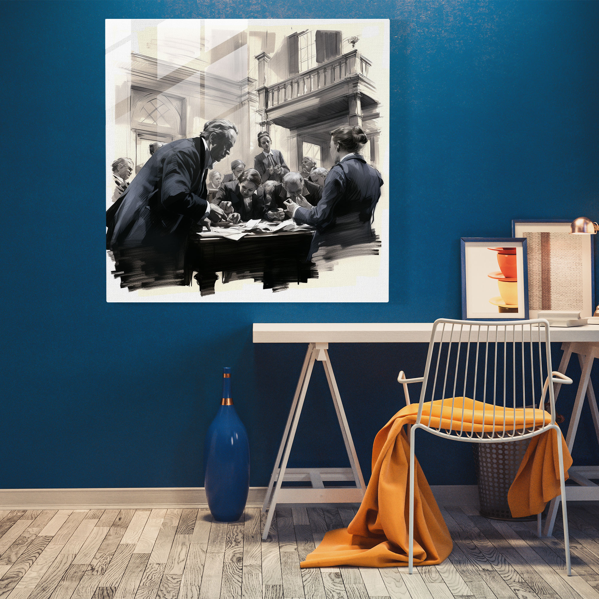 Law & Order Glass Print - Law, Glass Print, Lawyers, Law