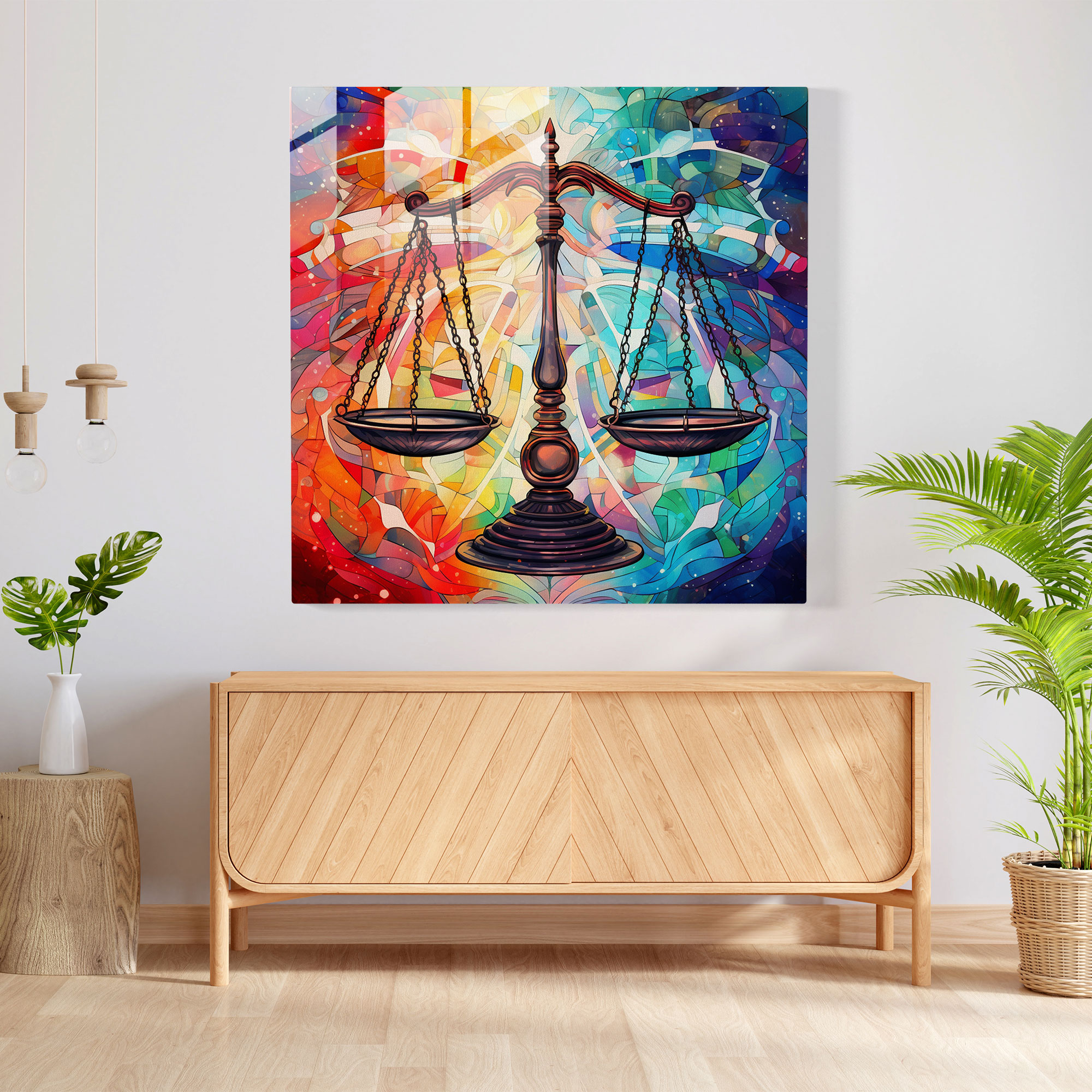 Law Theme Glass Print - Law, Modern Art, Glass Art, Glass Print