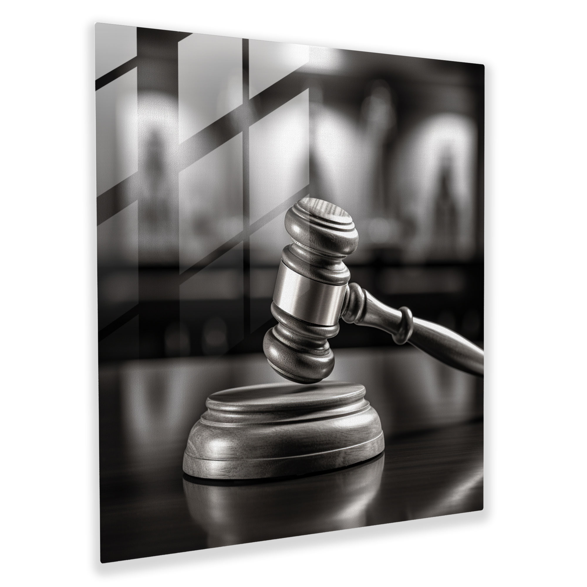 Law Theme Glass Print - Law, Glass Art, Wall Decoration, Home Decoration