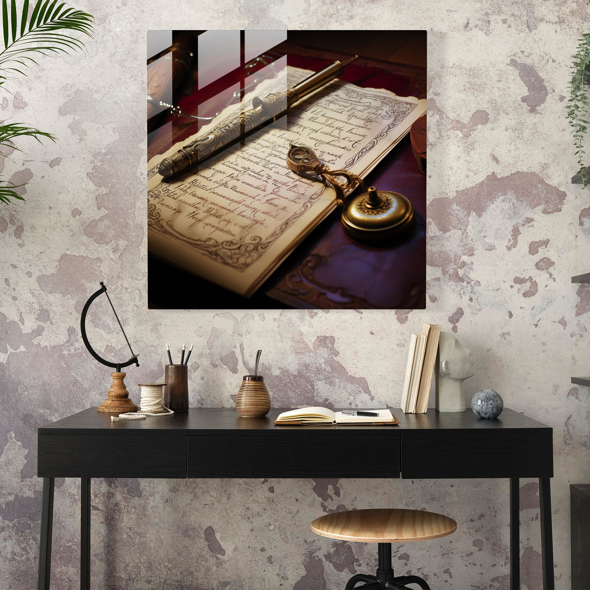 Law Theme Glass Print - Law, Glass Print, Wall Decoration, Glass Wall Art