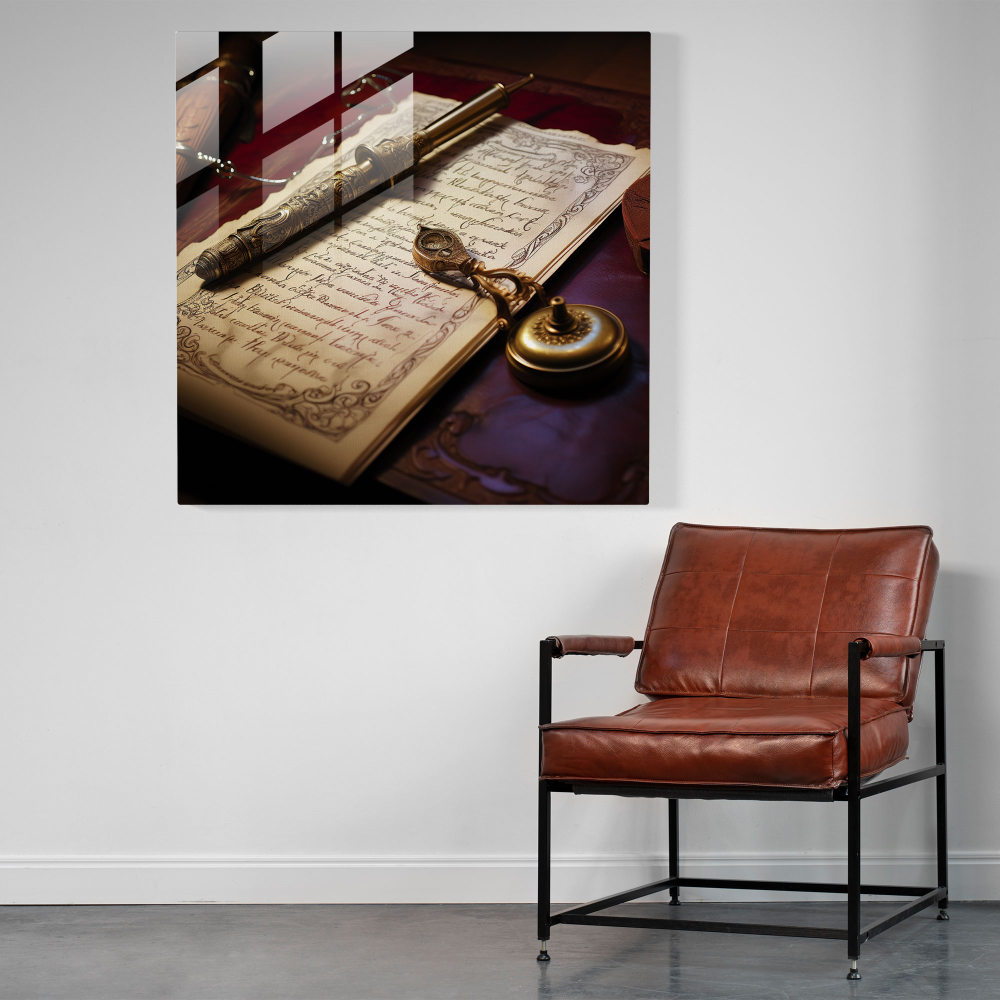 Law Theme Glass Print - Law, Glass Print, Wall Decoration, Glass Wall Art