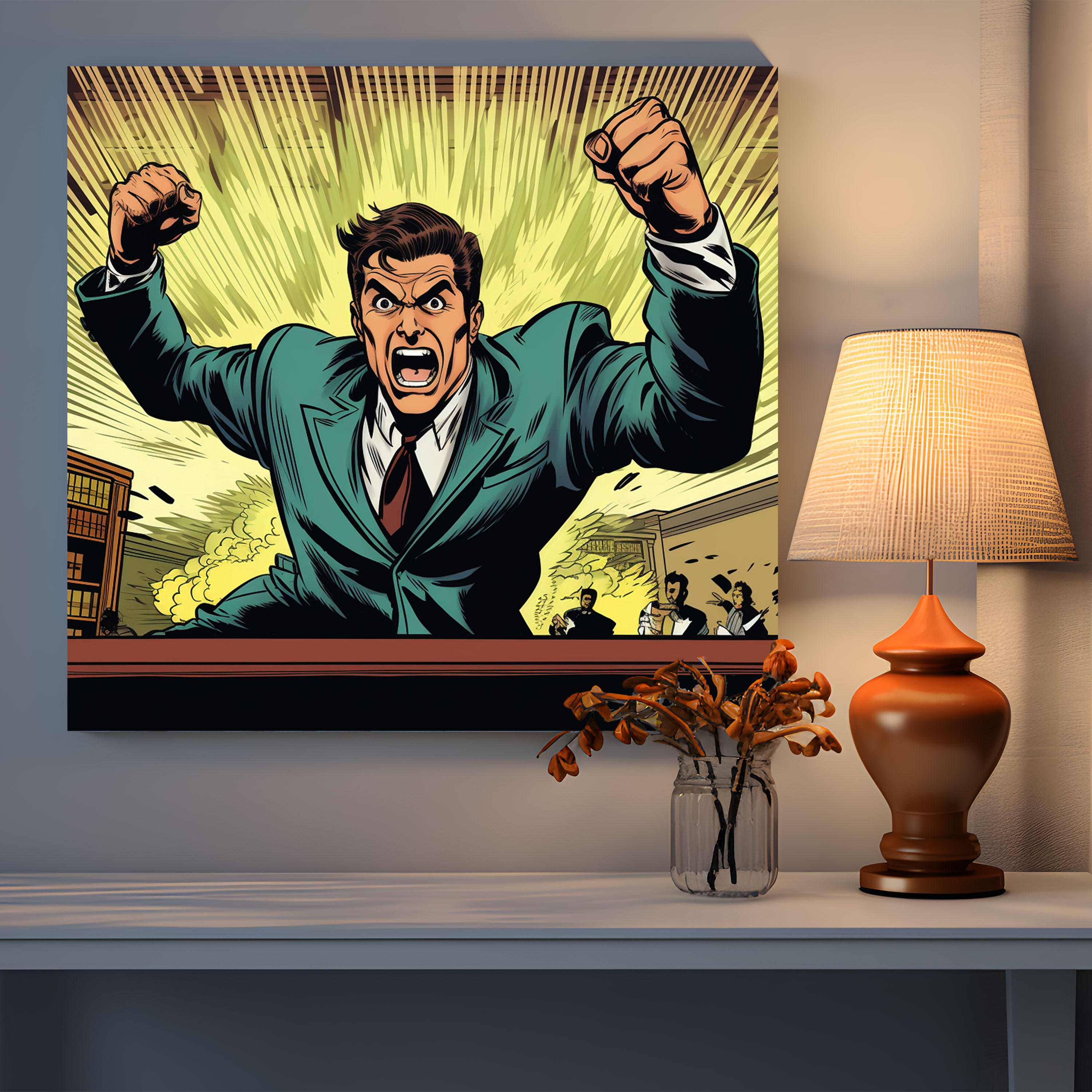 Law Canvas Print - Comic Book Lawyer - Law, Lawyer, Courtroom Dramas, Law Canvas Print