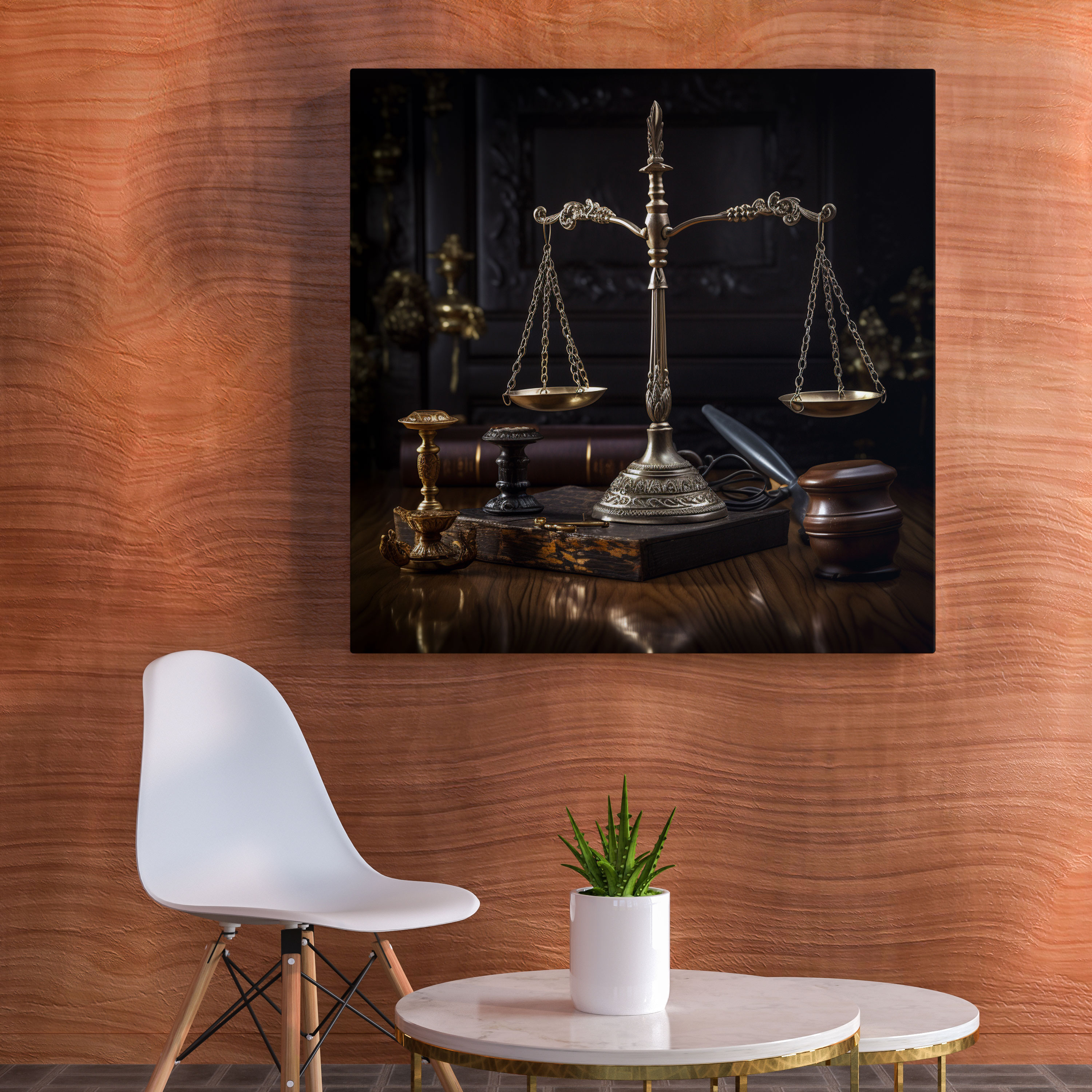 Law Canvas Print - Judge's Gavel And Scales - Law, Home Decoration, Law Canvas Print, Law