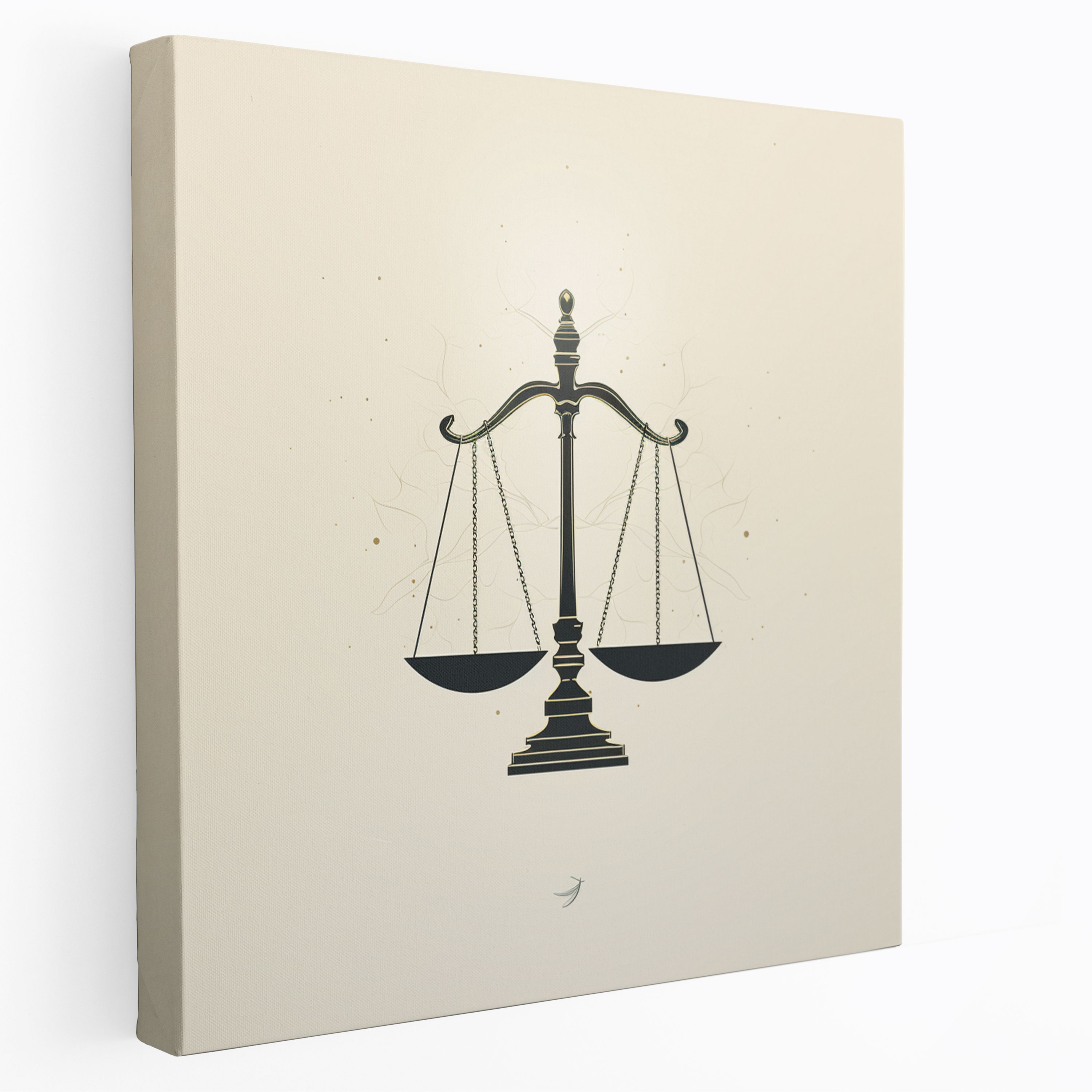 Balance Of Justice Canvas Print - Law, Balance Of Justice Canvas Print, Minimalist, Wall Art