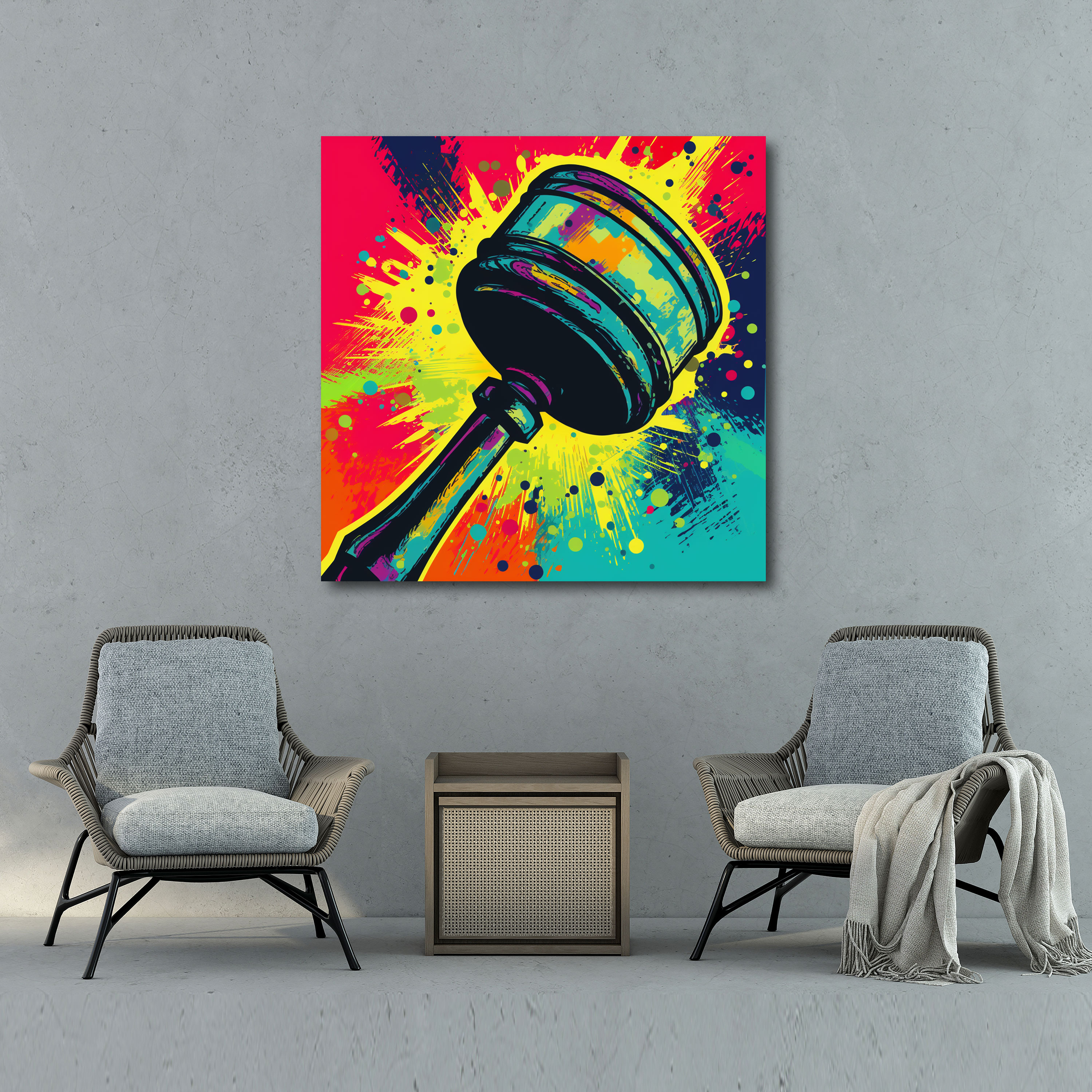 Dynamic Impact Canvas Print - Law, Canvas Print, Wall Decoration, Wall Art