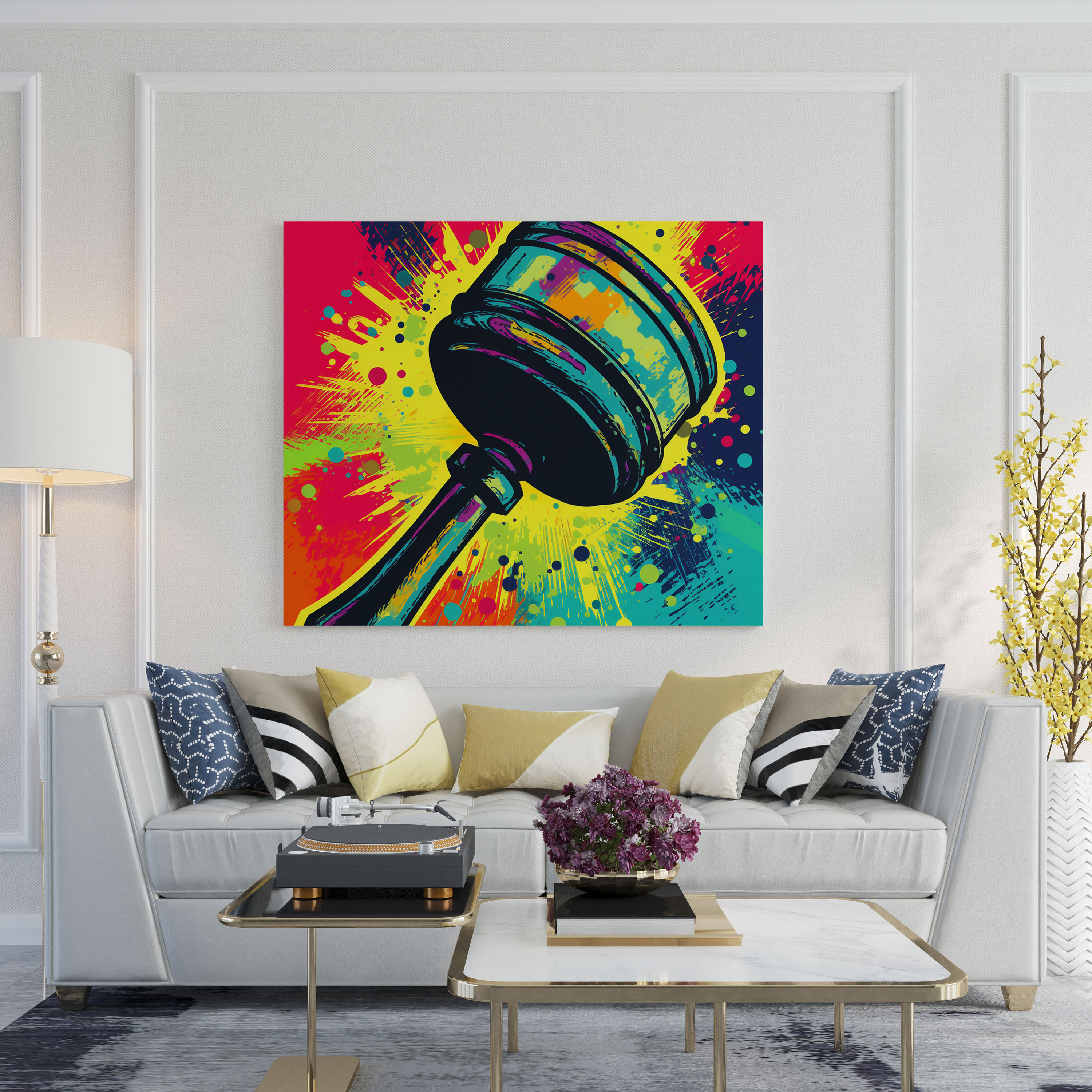 Dynamic Impact Canvas Print - Law, Canvas Print, Wall Decoration, Wall Art