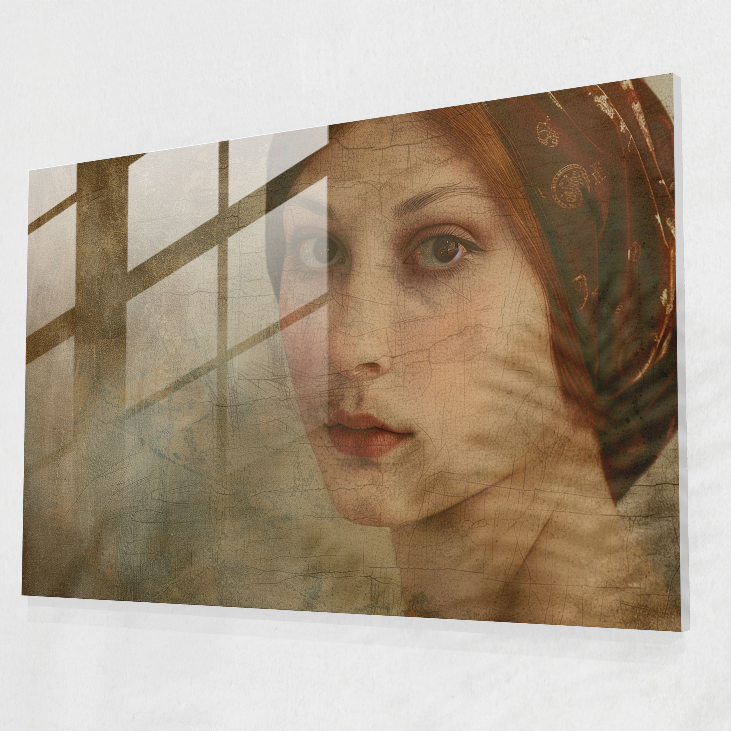 Leonardo Da Vinci Wall Decoration: Mysterious Woman Portrait - Leonardo Da Vinci, Modern Art, Wall Decoration, Glass Print