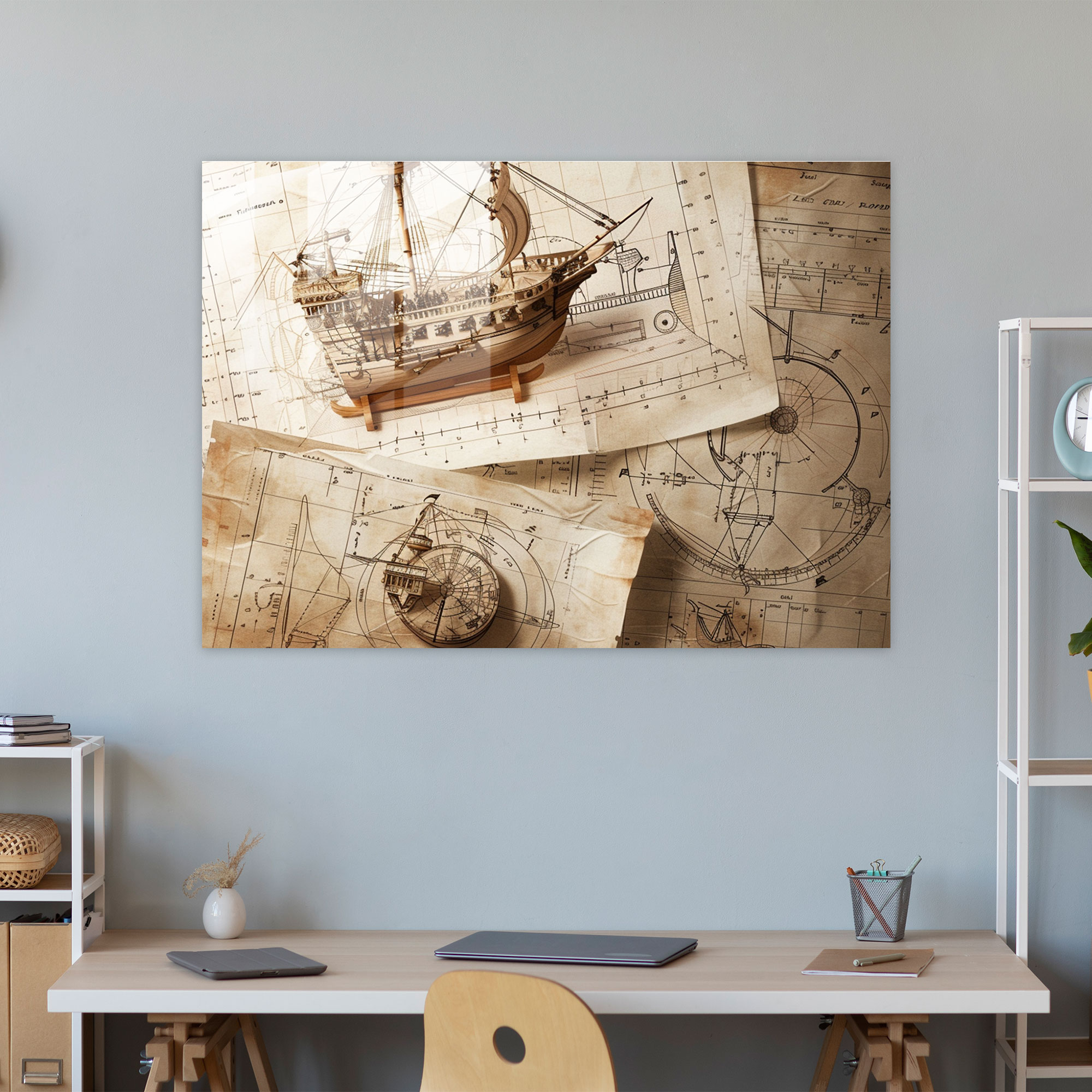 Leonardo Da Vinci Home Decoration - Leonardo Da Vinci, Leonardo Da Vinci, Glass Print, Home Decoration