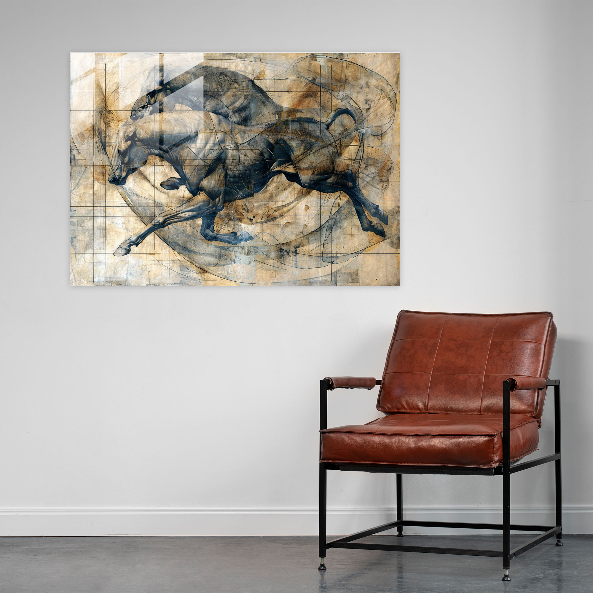 Dynamic Leonardo Da Vinci Glass Wall Art - Leonardo Da Vinci, Modern Art, Leonardo Da Vinci, Glass Art