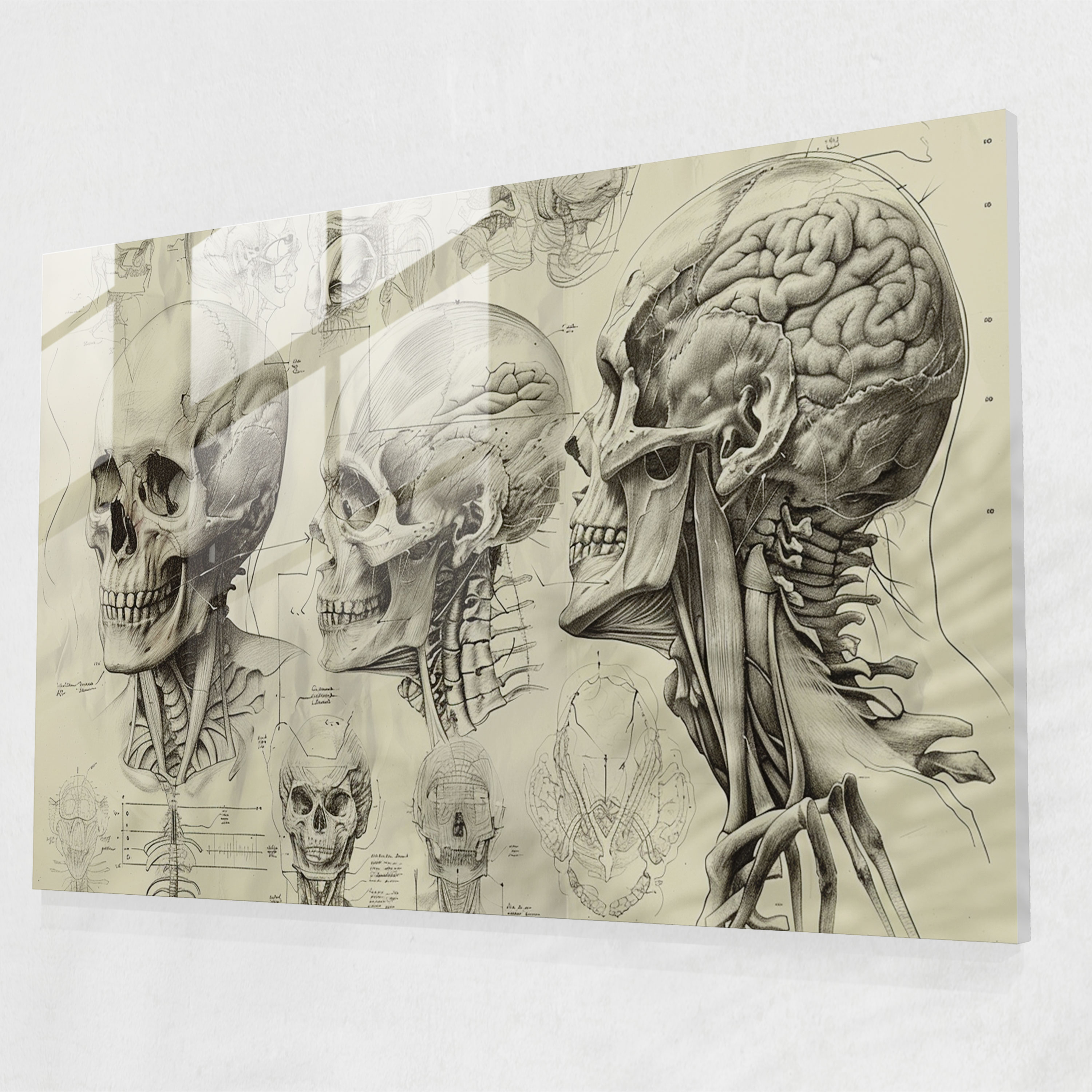 Leonardo Da Vinci Glass Wall Art - Leonardo Da Vinci, Leonardo Da Vinci, Glass Wall Art, Home Decoration