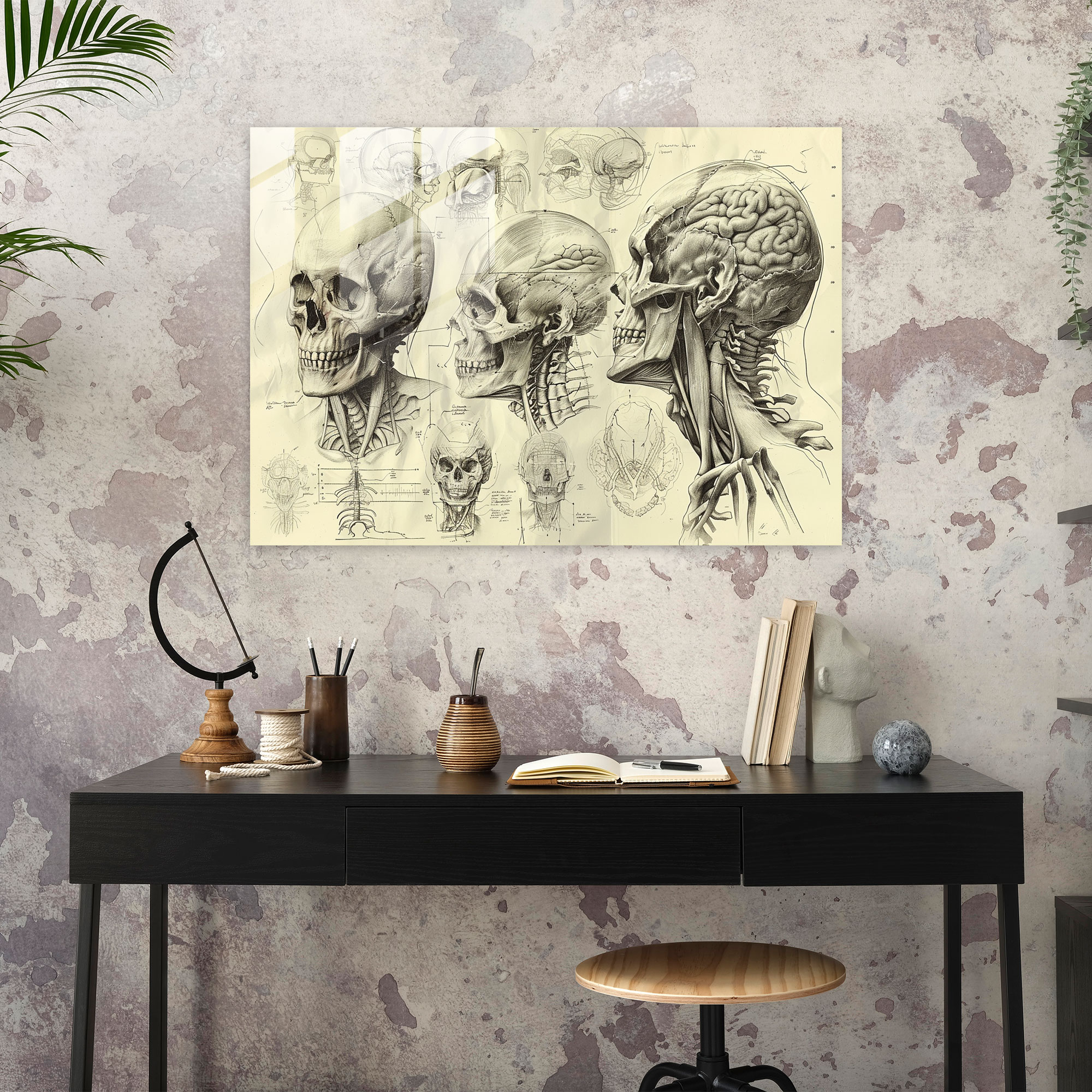 Leonardo Da Vinci Glass Wall Art - Leonardo Da Vinci, Leonardo Da Vinci, Glass Wall Art, Home Decoration