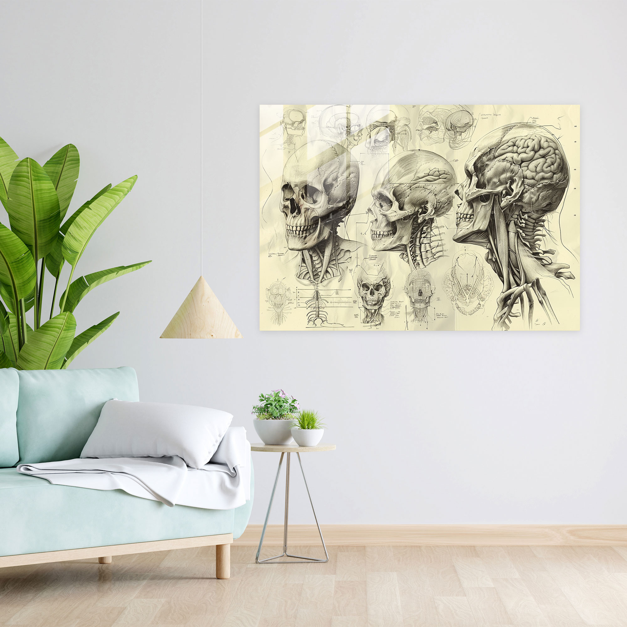 Leonardo Da Vinci Glass Wall Art - Leonardo Da Vinci, Leonardo Da Vinci, Glass Wall Art, Home Decoration
