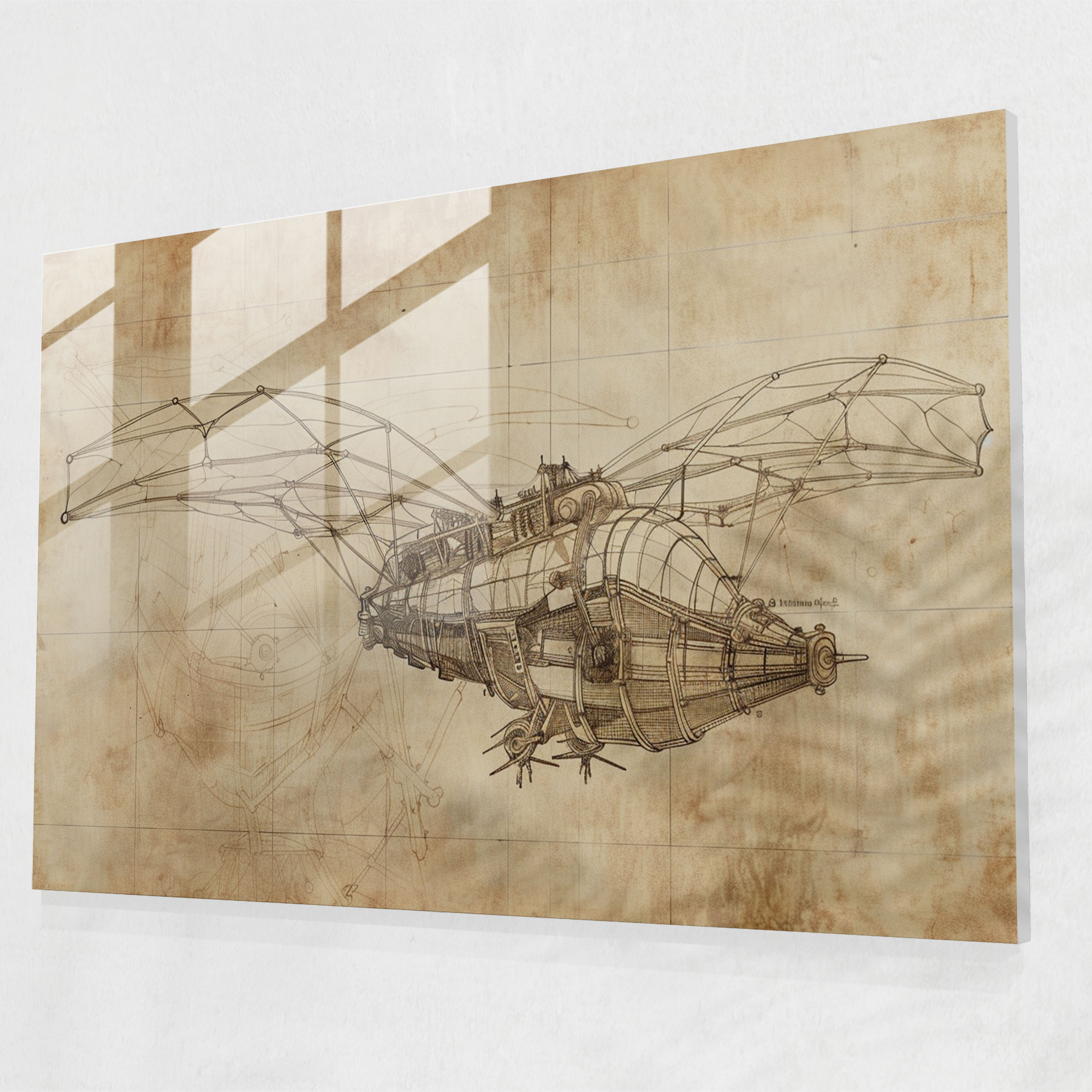 Leonardo Da Vinci Glass Wall Art - Leonardo Da Vinci, Wall Decoration, Leonardo Da Vinci, Modern Art