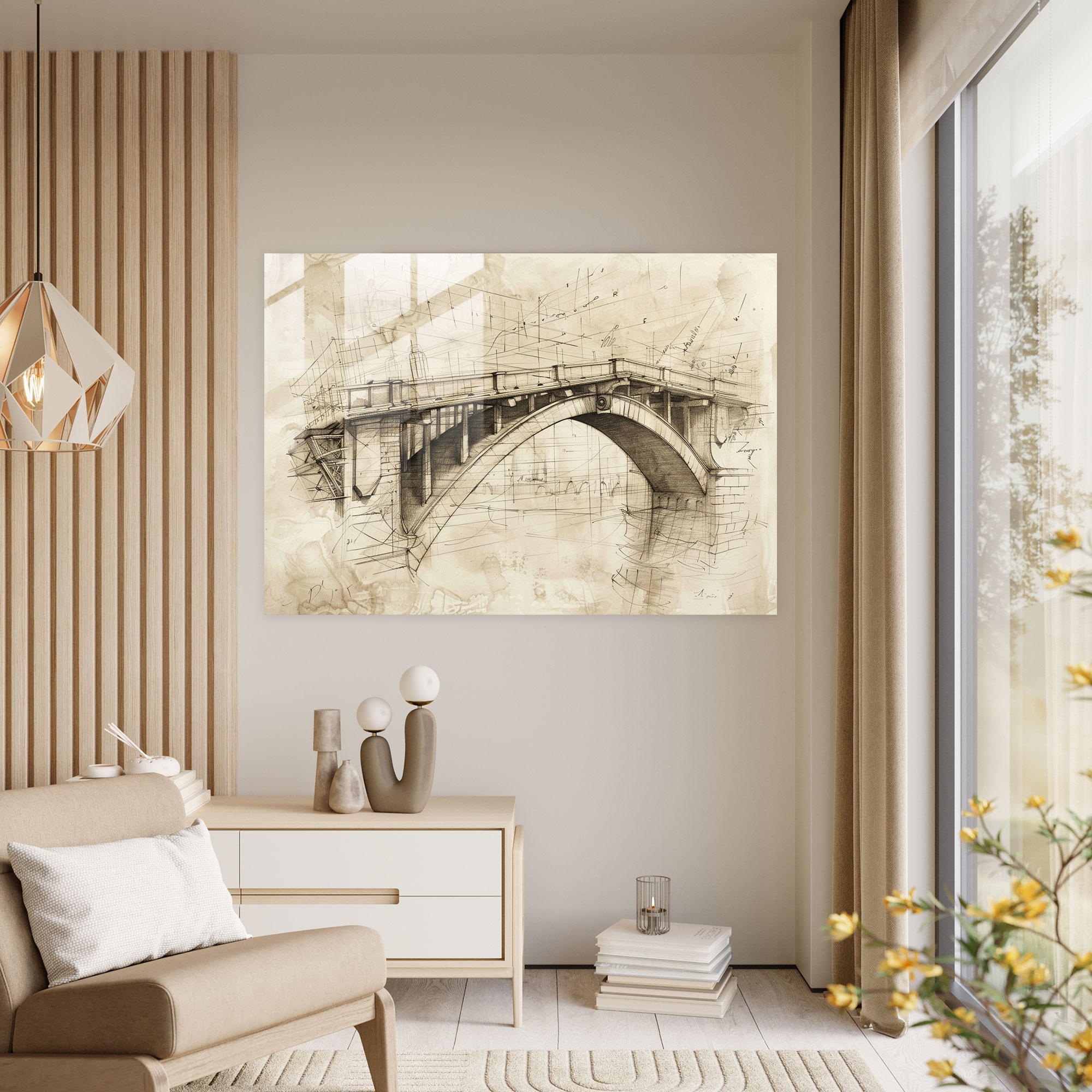 Leonardo Da Vinci Modern Art - Leonardo Da Vinci, Leonardo Da Vinci, Modern Art, Glass Print