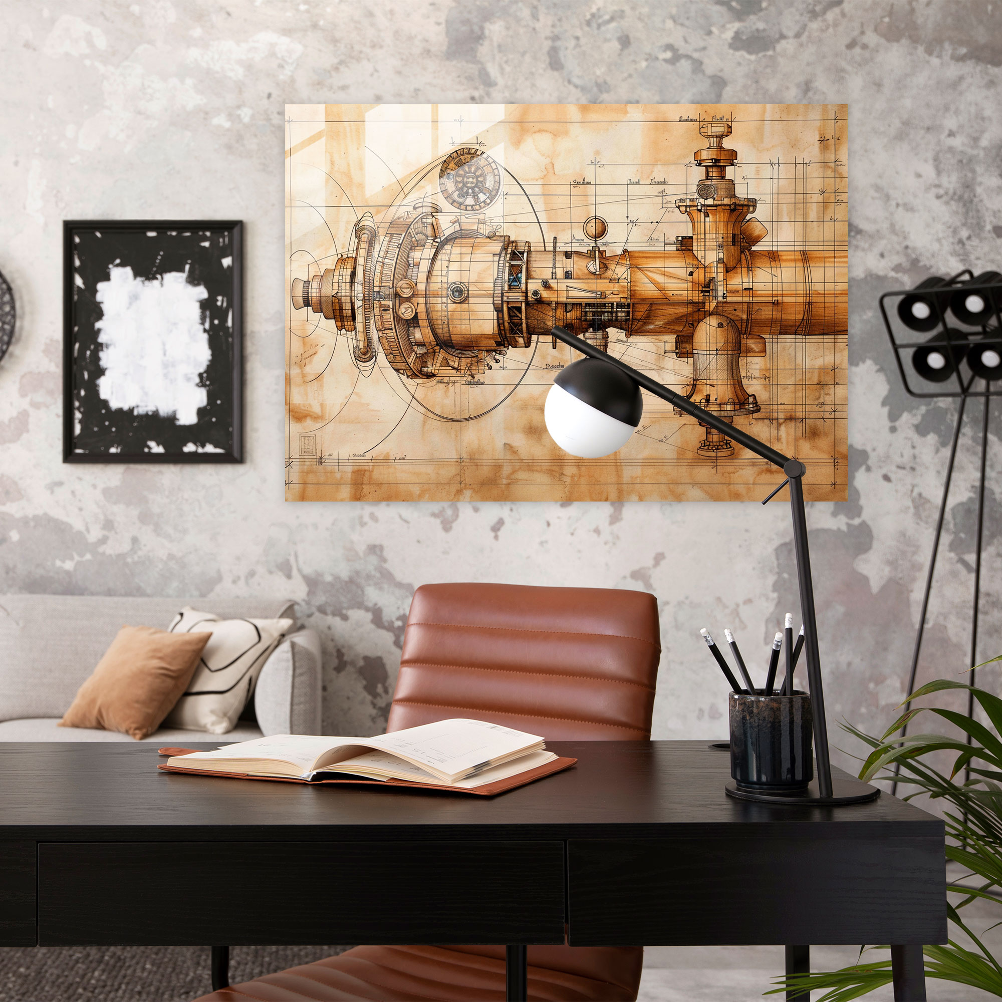 Leonardo Da Vinci Wall Decoration - Leonardo Da Vinci, Glass Print, Glass Art, Modern Art