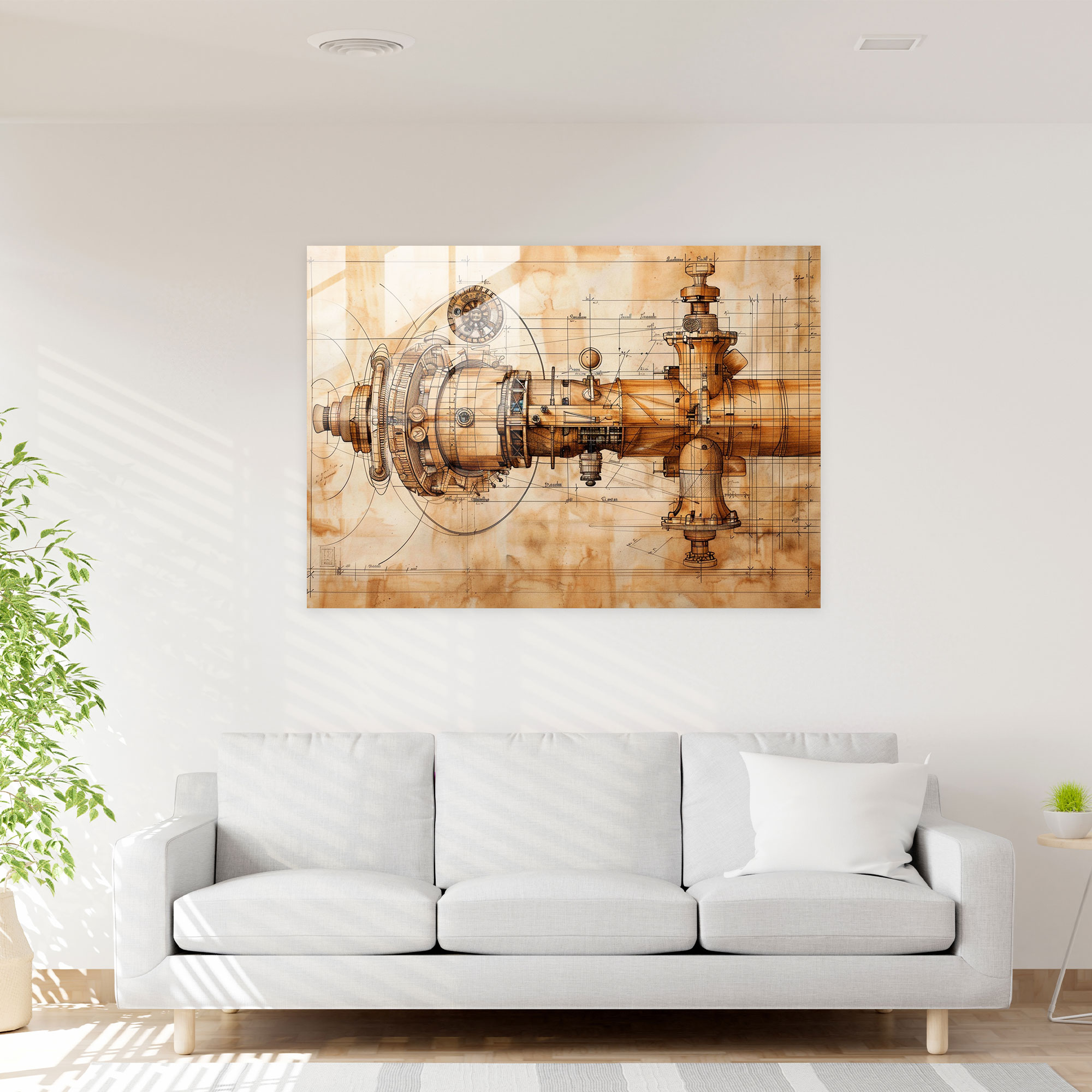 Leonardo Da Vinci Wall Decoration - Leonardo Da Vinci, Glass Print, Glass Art, Modern Art