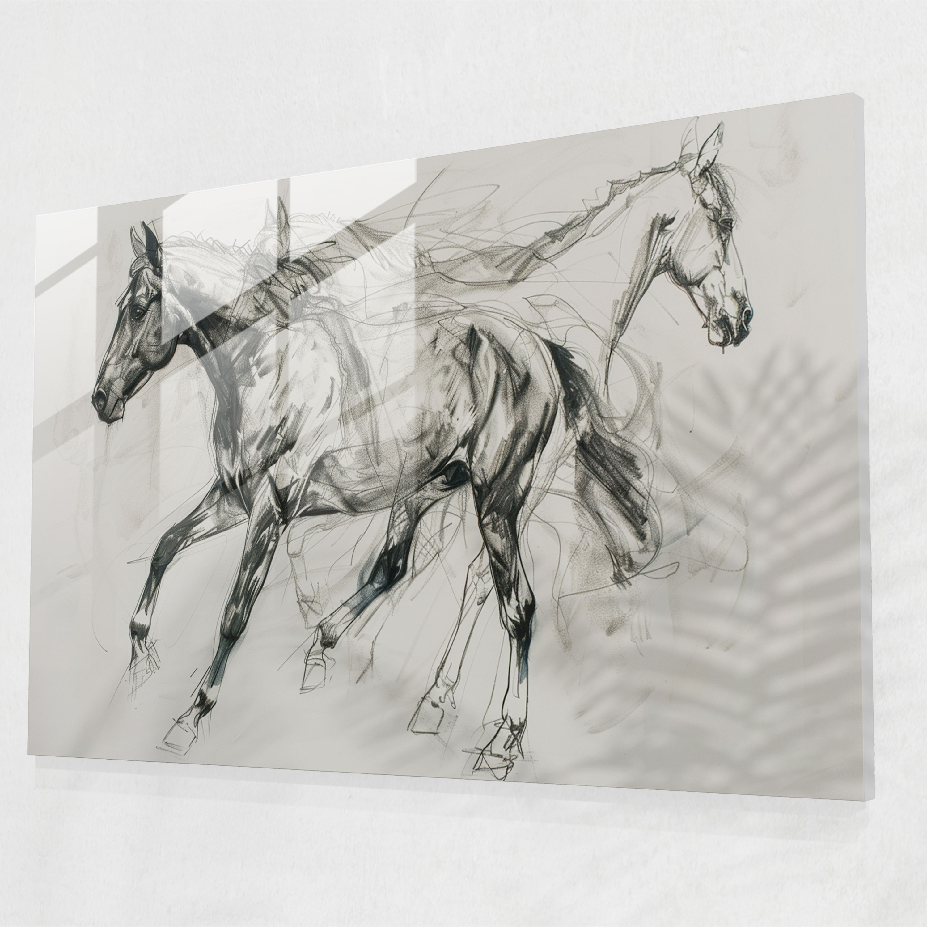 Leonardo Da Vinci Modern Art - Leonardo Da Vinci, Modern Art, Glass Print, Glass Wall Art