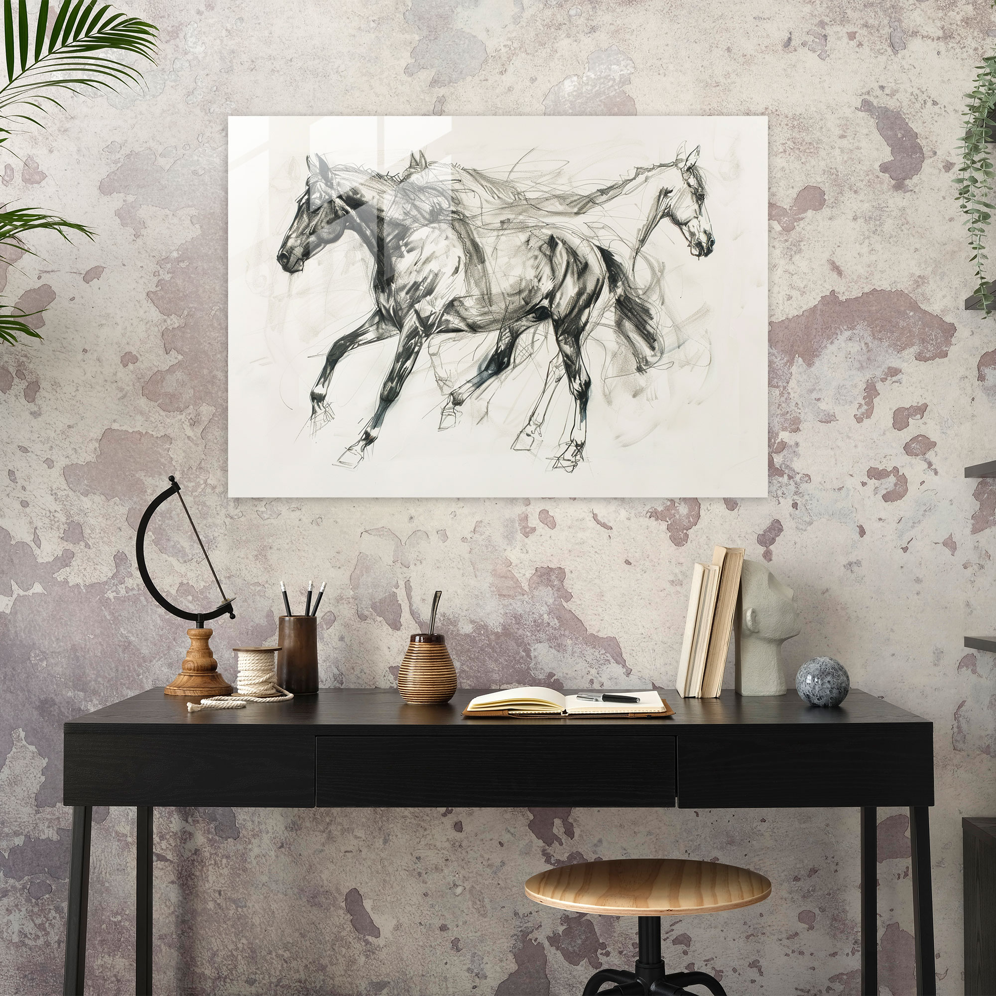 Leonardo Da Vinci Modern Art - Leonardo Da Vinci, Modern Art, Glass Print, Glass Wall Art