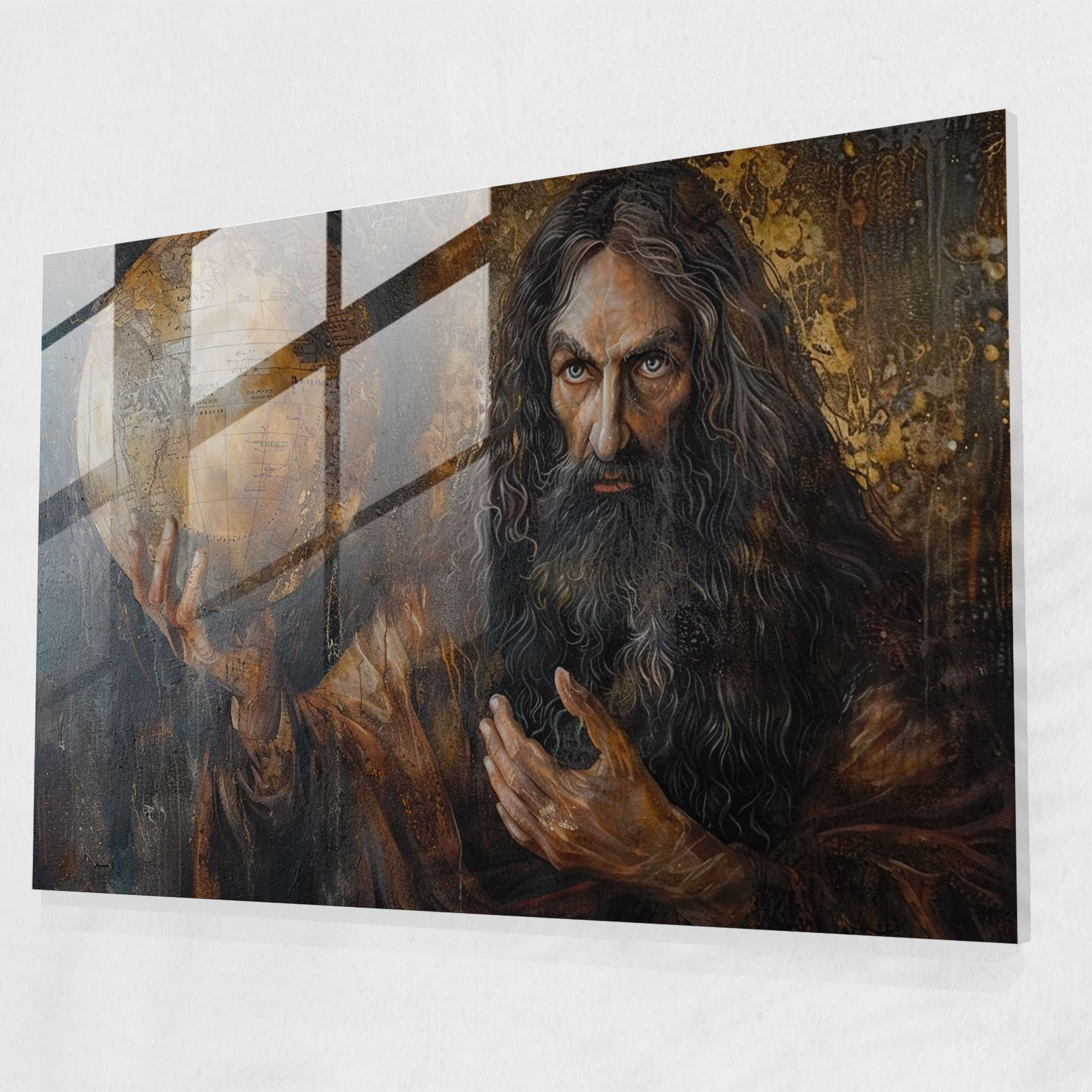 Leonardo Da Vinci Glass Art - Leonardo Da Vinci, Glass Print, Leonardo Da Vinci, Wall Decoration