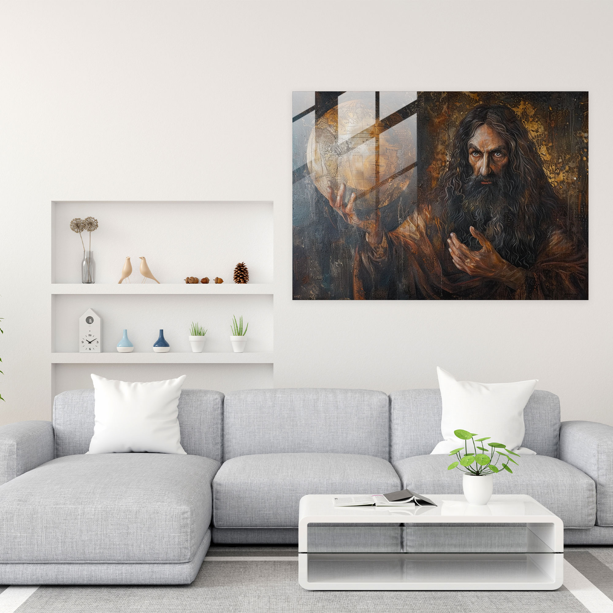 Leonardo Da Vinci Glass Art - Leonardo Da Vinci, Glass Print, Leonardo Da Vinci, Wall Decoration