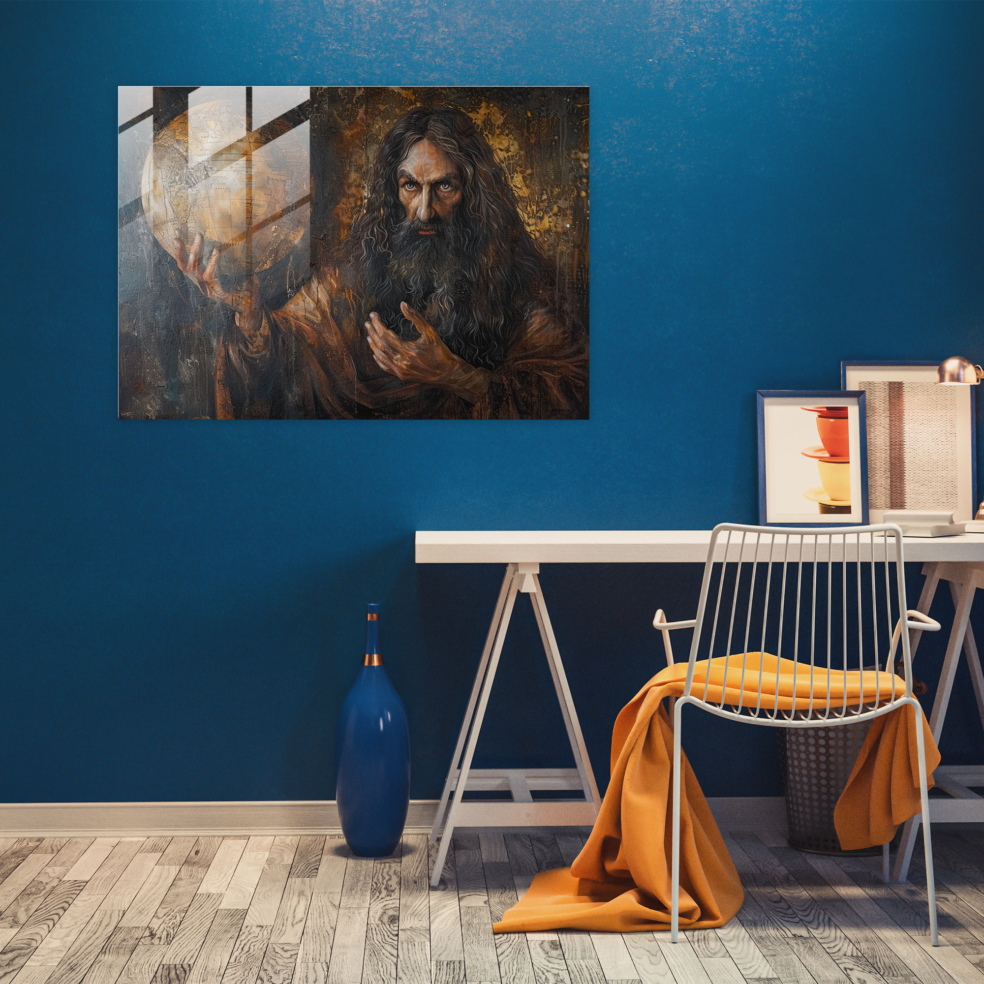 Leonardo Da Vinci Glass Art - Leonardo Da Vinci, Glass Print, Leonardo Da Vinci, Wall Decoration