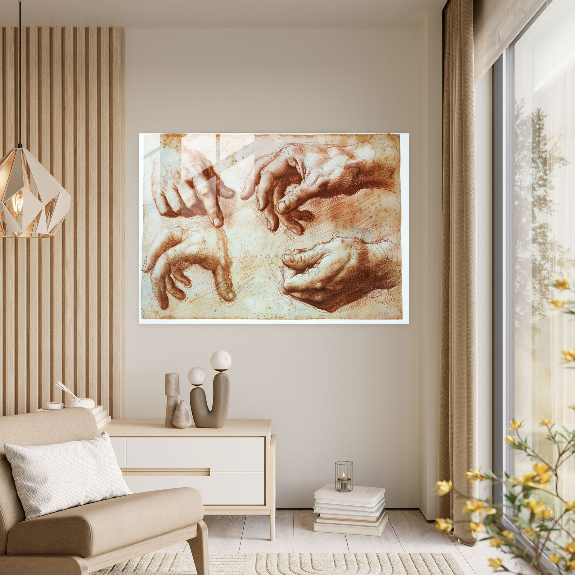 Leonardo Da Vinci Modern Art - Leonardo Da Vinci, Leonardo Da Vinci, Glass Wall Art, Glass Print