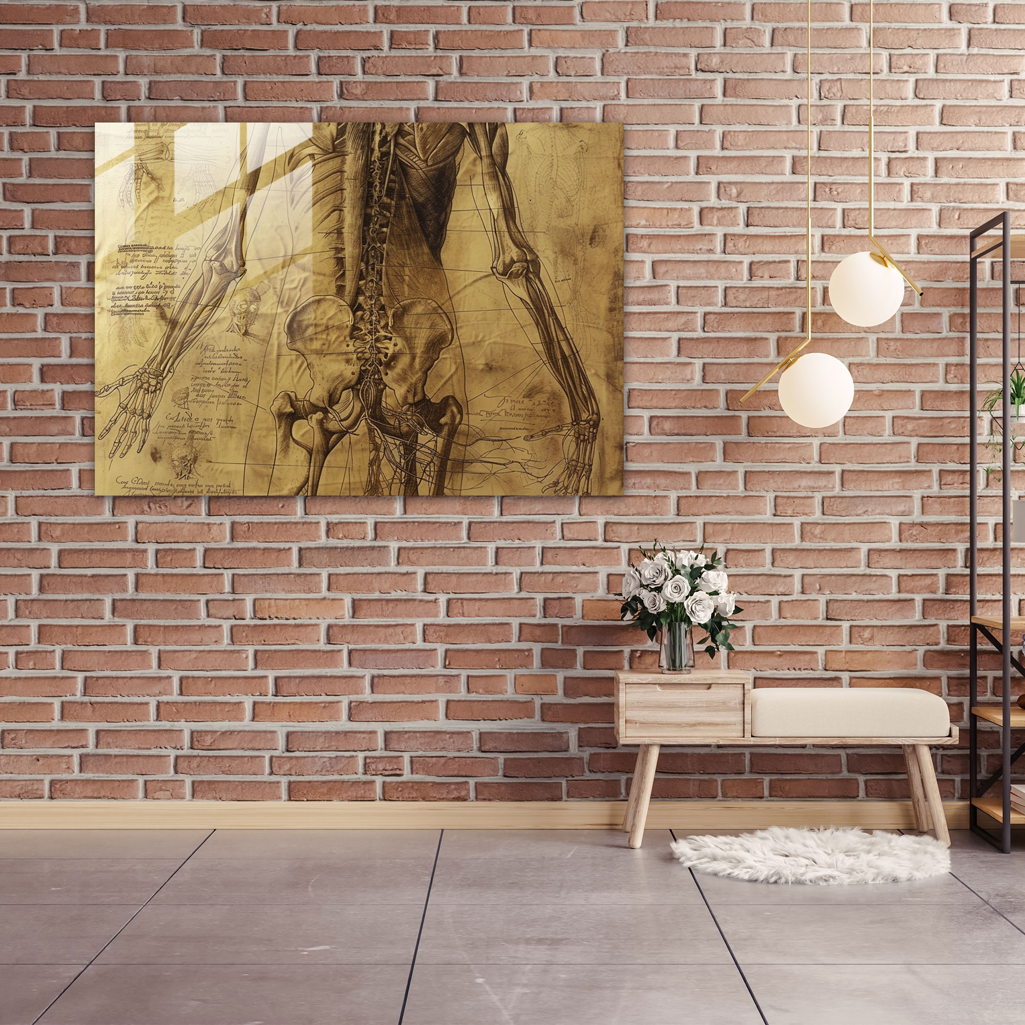 Leonardo Da Vinci Glass Wall Art - Leonardo Da Vinci, Glass Art, Leonardo Da Vinci, Wall Decoration