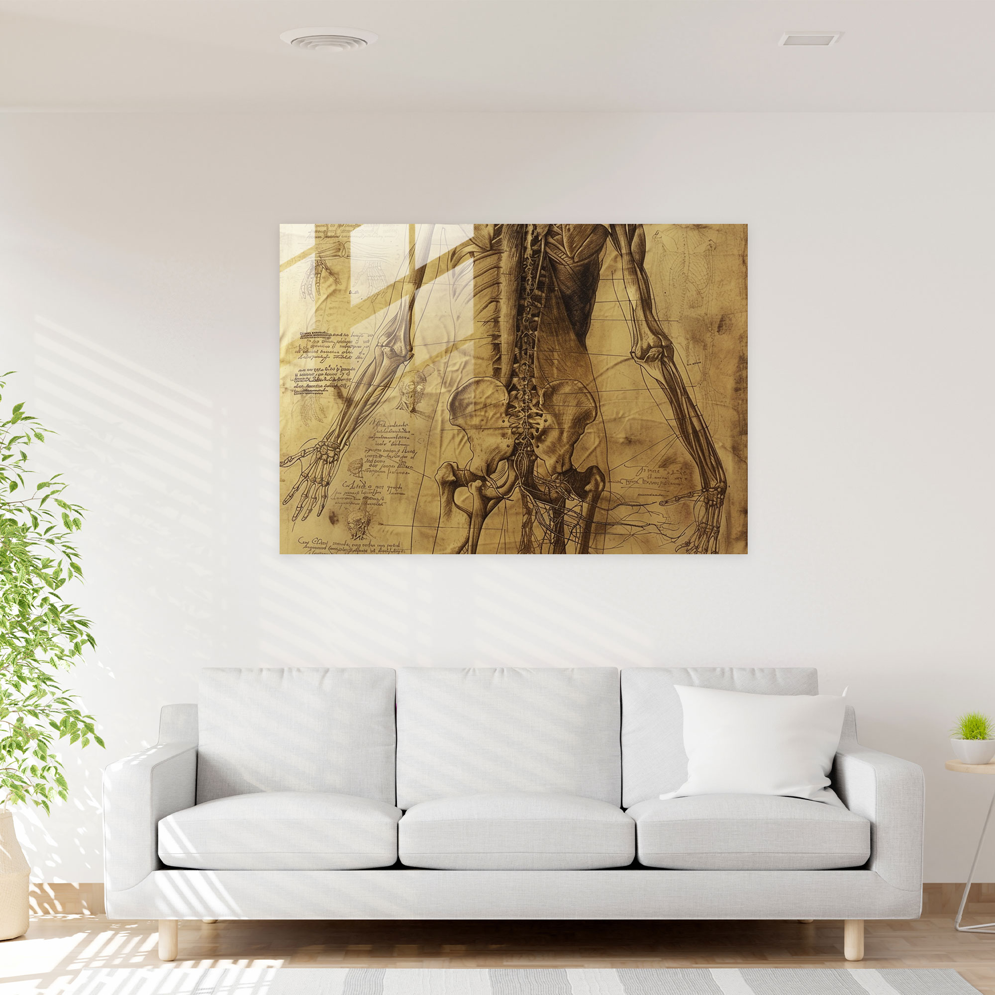 Leonardo Da Vinci Glass Wall Art - Leonardo Da Vinci, Glass Art, Leonardo Da Vinci, Wall Decoration