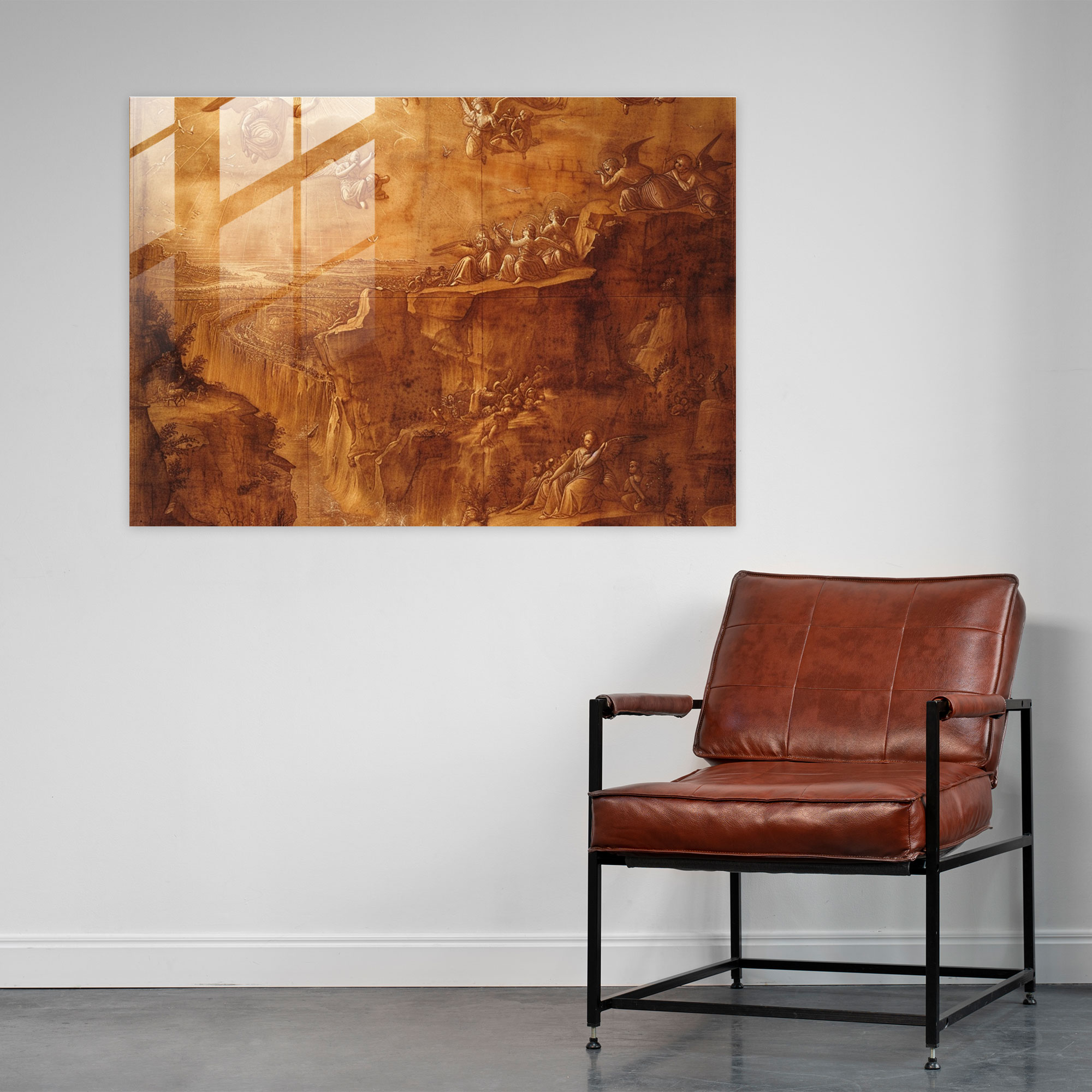 Leonardo Da Vinci Wall Decoration - Leonardo Da Vinci, Leonardo Da Vinci, Glass Print, Glass Art