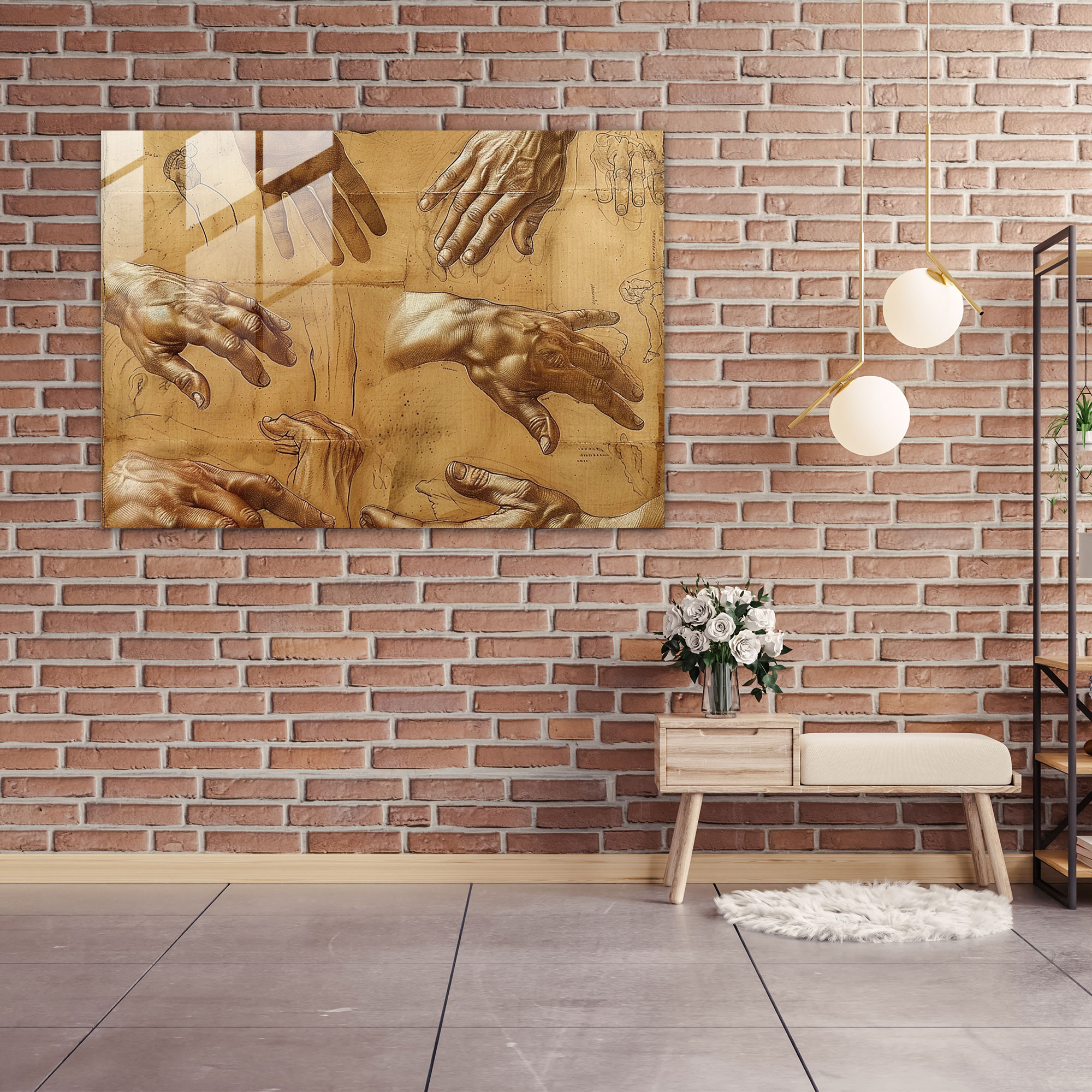 Leonardo Da Vinci Glass Art - Leonardo Da Vinci, Home Decoration, Modern Art, Leonardo Da Vinci