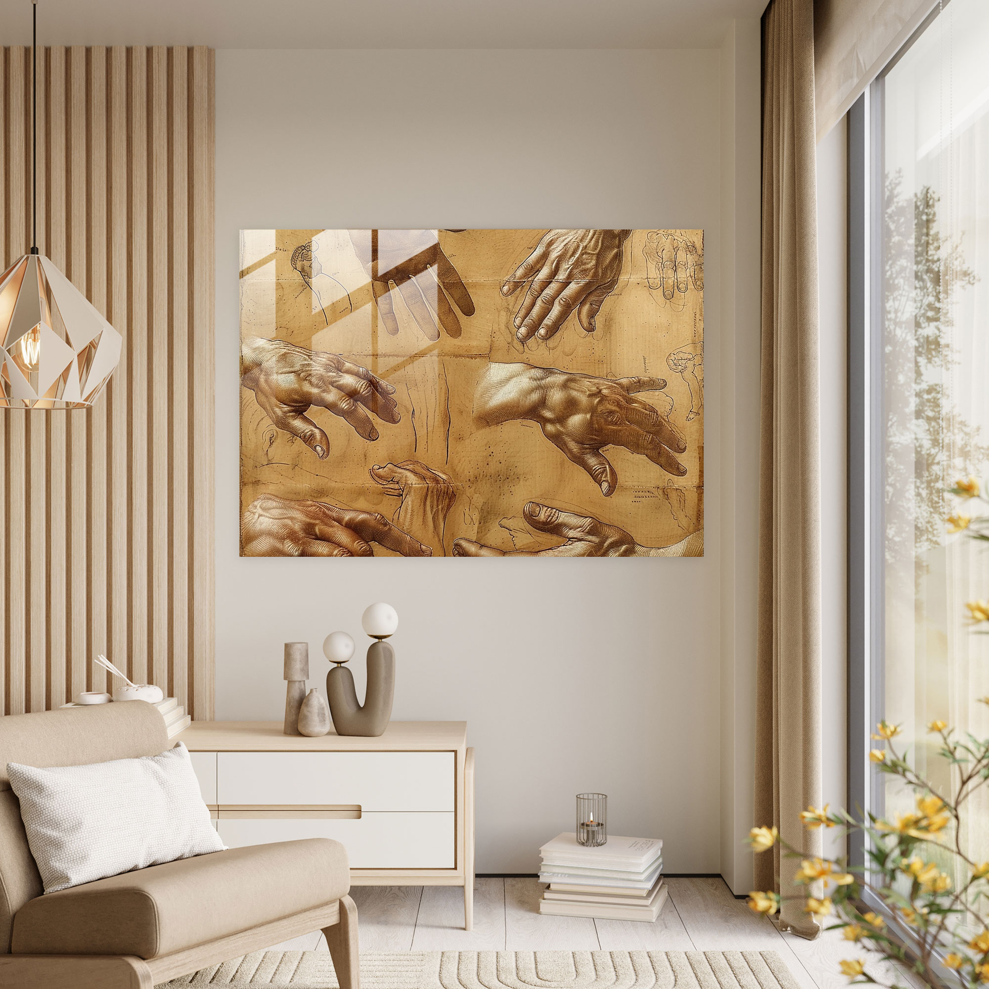 Leonardo Da Vinci Glass Art - Leonardo Da Vinci, Home Decoration, Modern Art, Leonardo Da Vinci