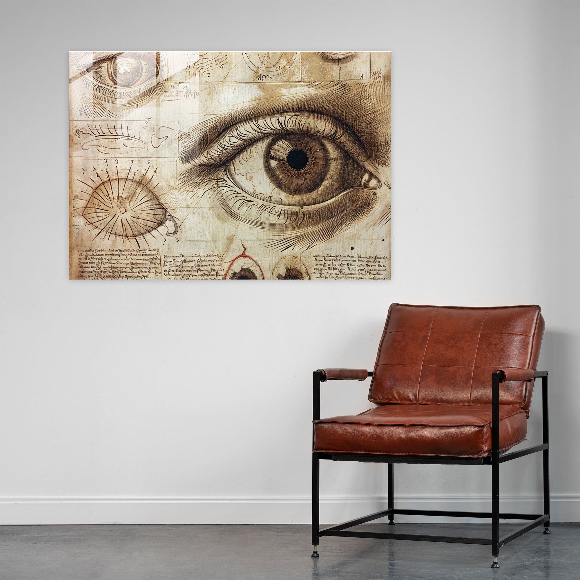 Leonardo Da Vinci Home Decoration - Leonardo Da Vinci, Leonardo Da Vinci, Modern Art, Glass Print