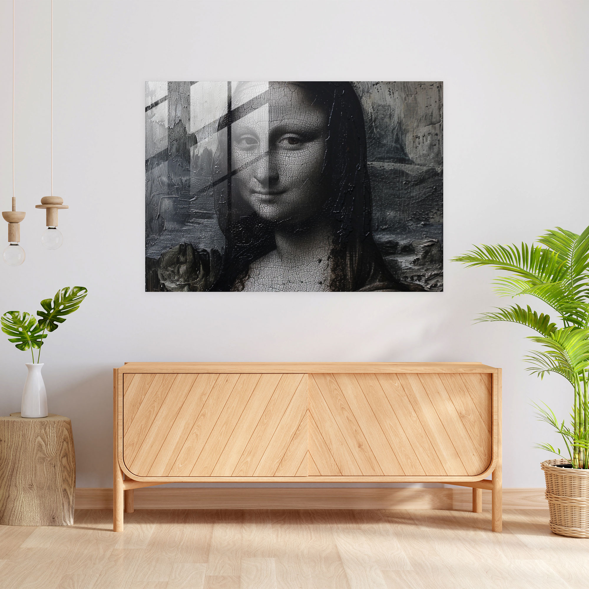 Leonardo Da Vinci Wall Decoration - Leonardo Da Vinci, Wall Decoration, Leonardo Da Vinci, Glass Art