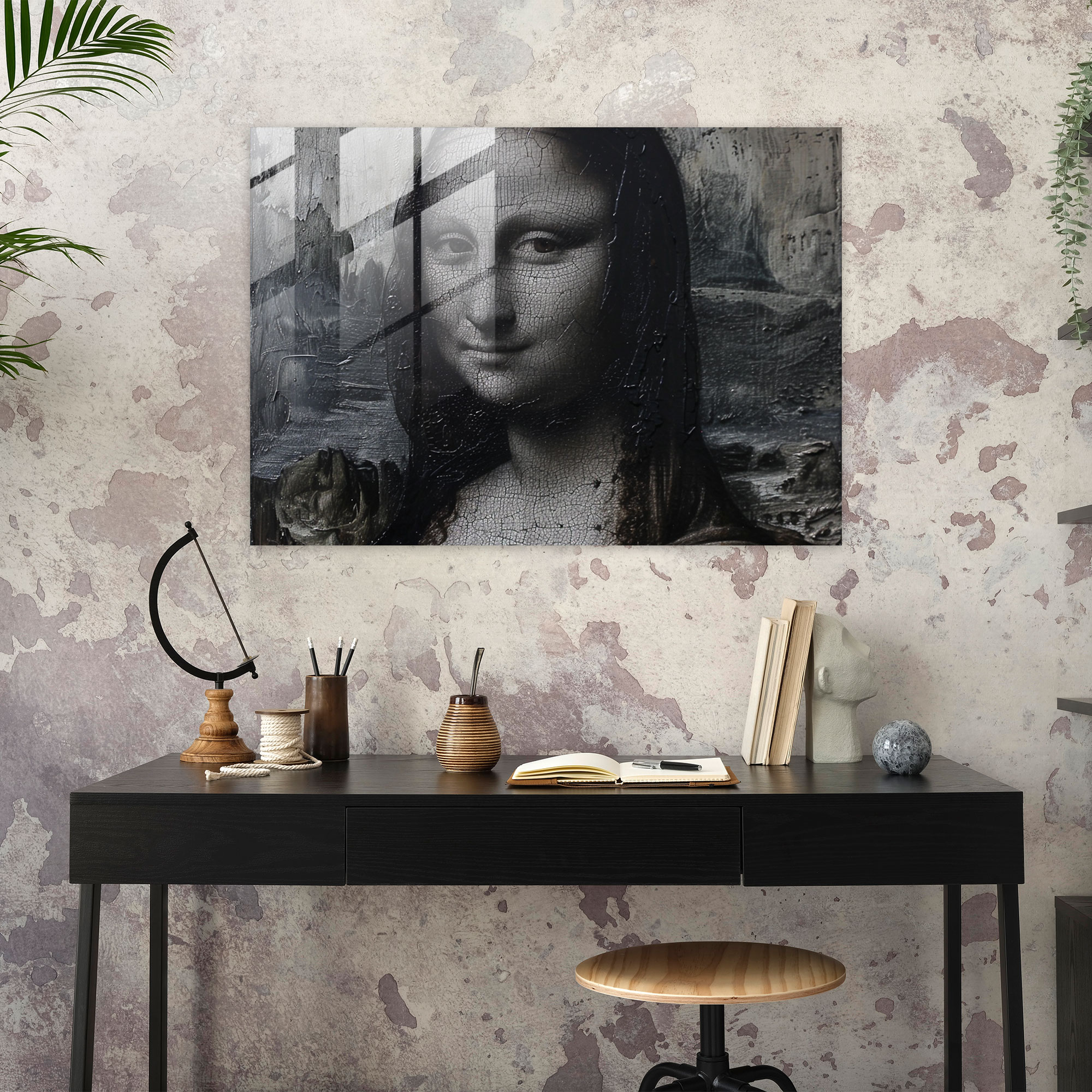 Leonardo Da Vinci Wall Decoration - Leonardo Da Vinci, Wall Decoration, Leonardo Da Vinci, Glass Art