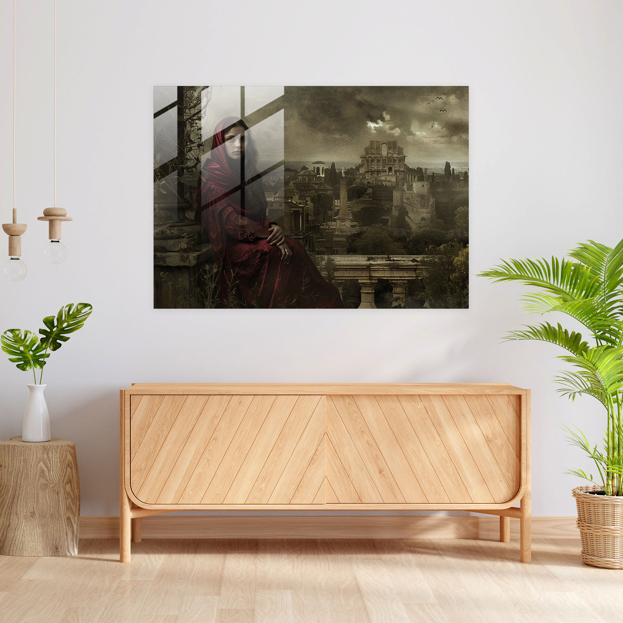 Leonardo Da Vinci Glass Wall Art - Modern Mona Lisa - Leonardo Da Vinci, Modern Art, Glass Wall Art, Glass Print