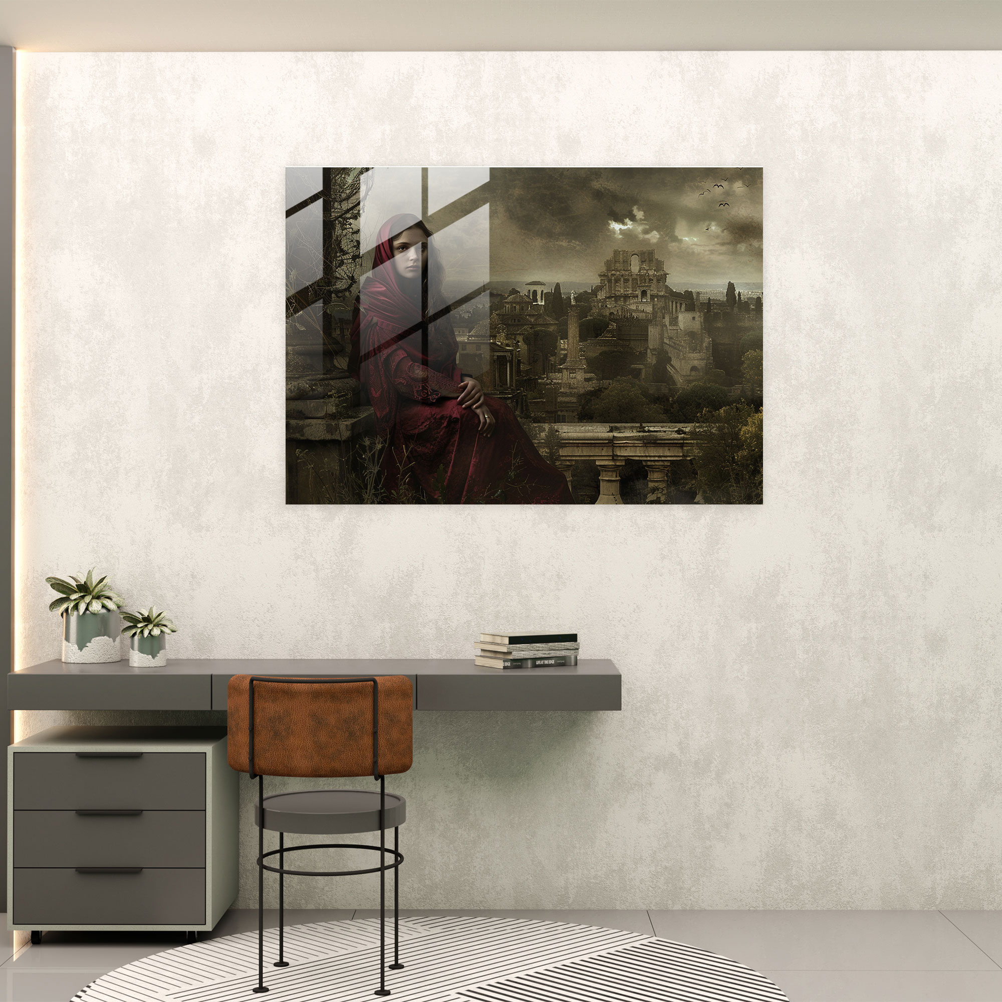 Leonardo Da Vinci Glass Wall Art - Modern Mona Lisa - Leonardo Da Vinci, Modern Art, Glass Wall Art, Glass Print